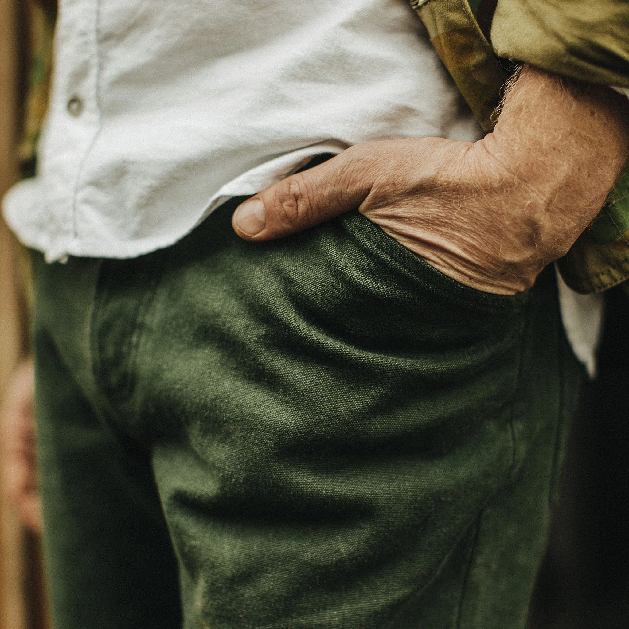 The Camp Pant in Dark Olive Boss Duck - Image 6
