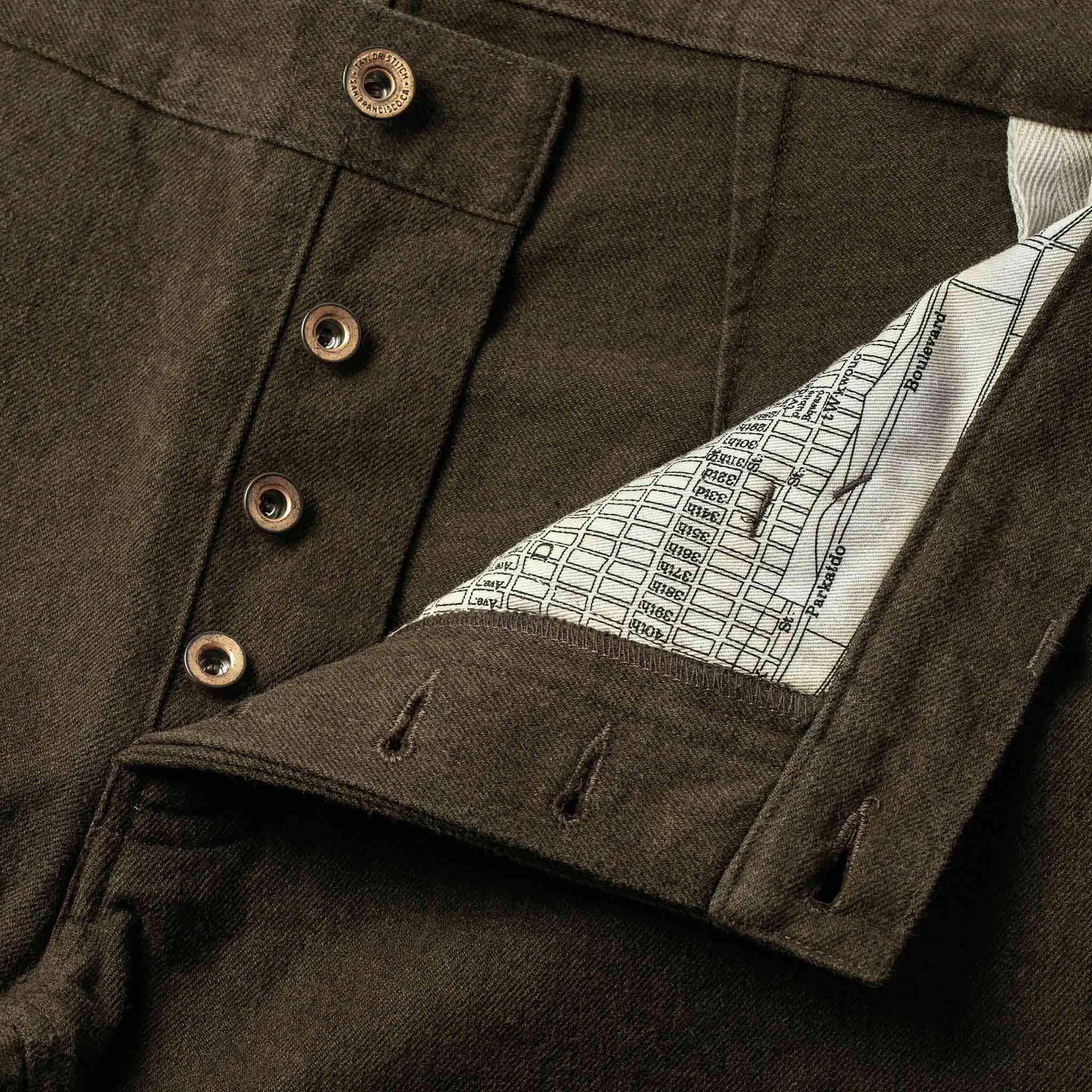 The Camp Pant in Heather Olive Twill - Image 8