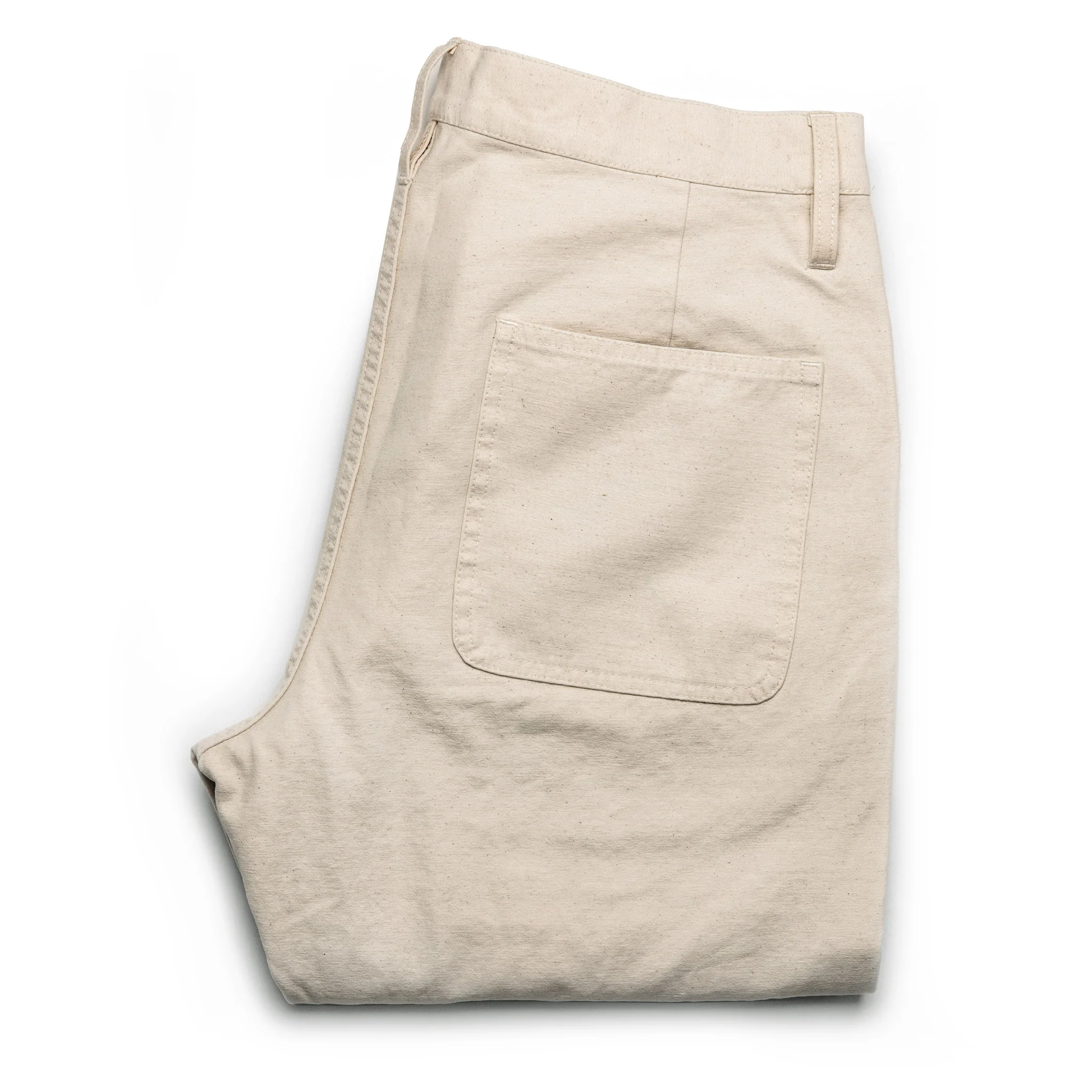 The Camp Pant in Natural Reverse Sateen - Image 11