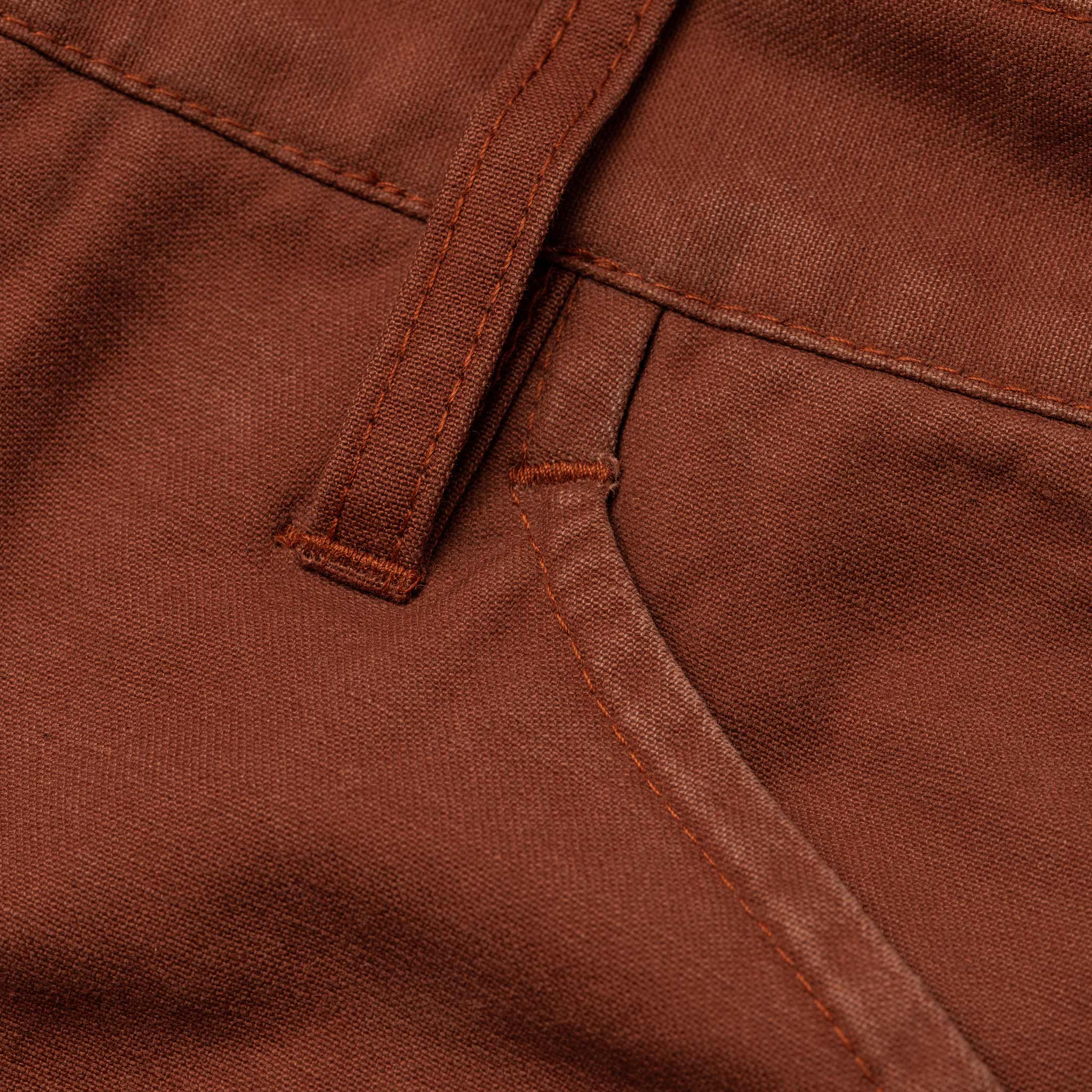 The Camp Pant in Rust Reverse Sateen - Image 6