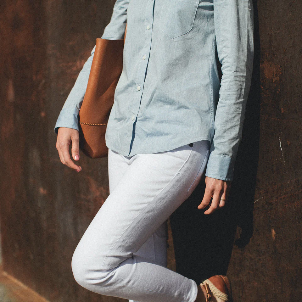 The Caroline in Light Blue Chambray - Image 6