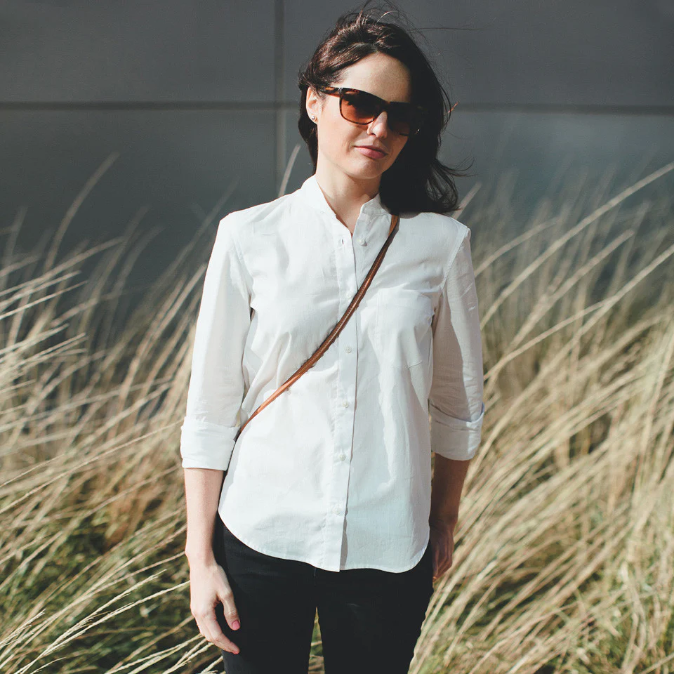 The Caroline in White Chambray - Image 2