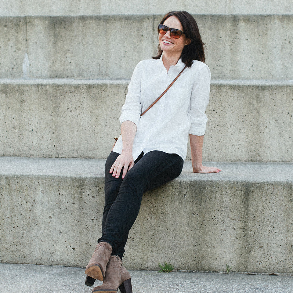 The Caroline in White Chambray - Image 6