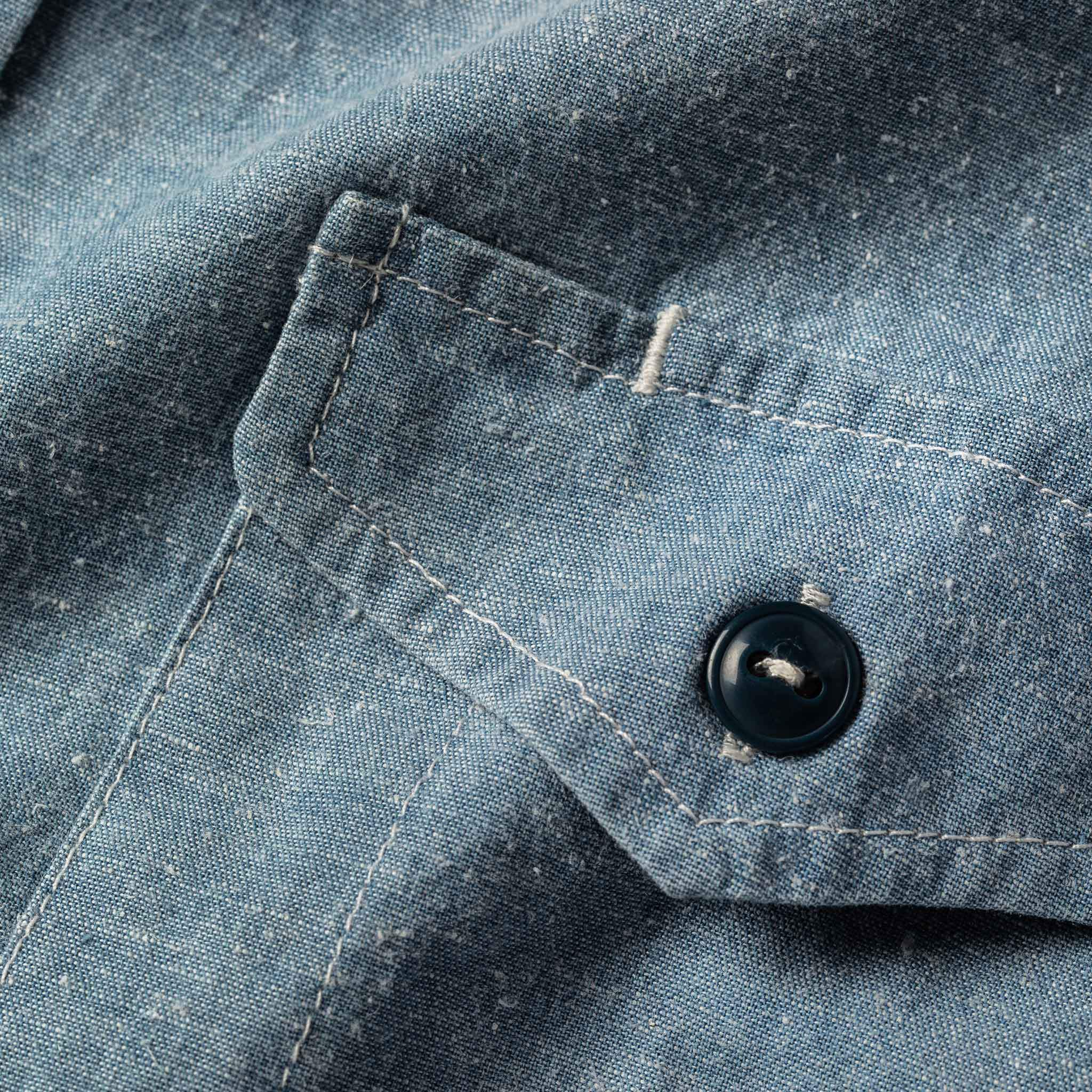 The Cash Shirt in Washed Hemp Chambray - Image 7