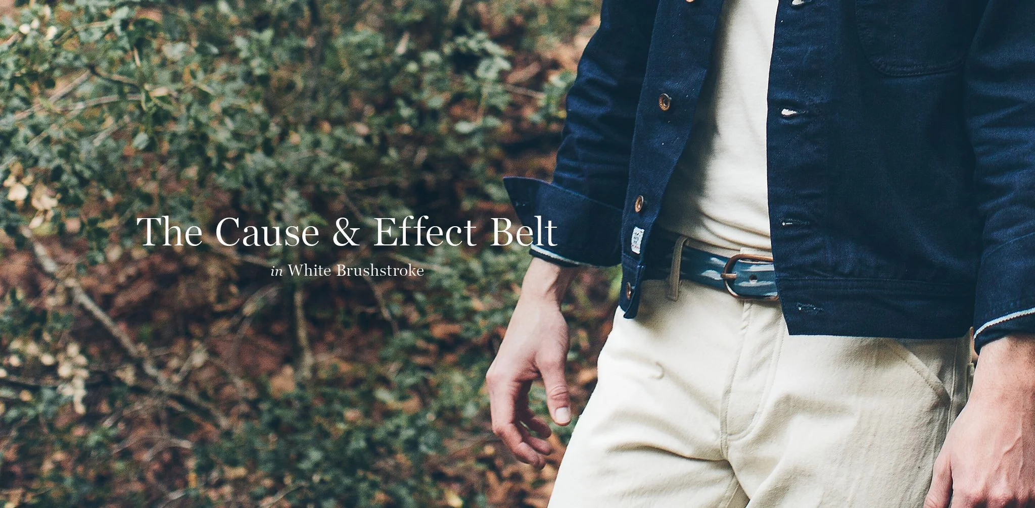 The Cause & Effect Belt in White Brushstroke - Image 3