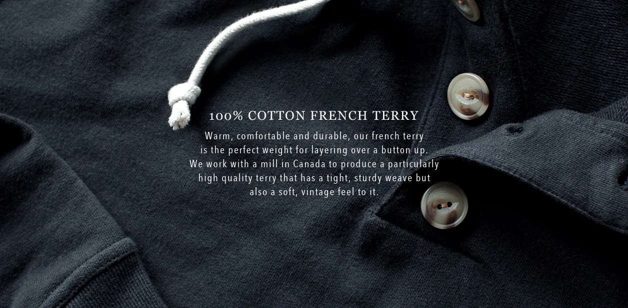 The Charcoal 3 Button Hooded Sweatshirt - Image 8