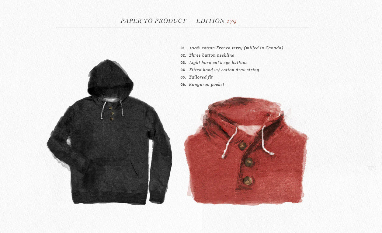 The Charcoal 3 Button Hooded Sweatshirt - Image 9