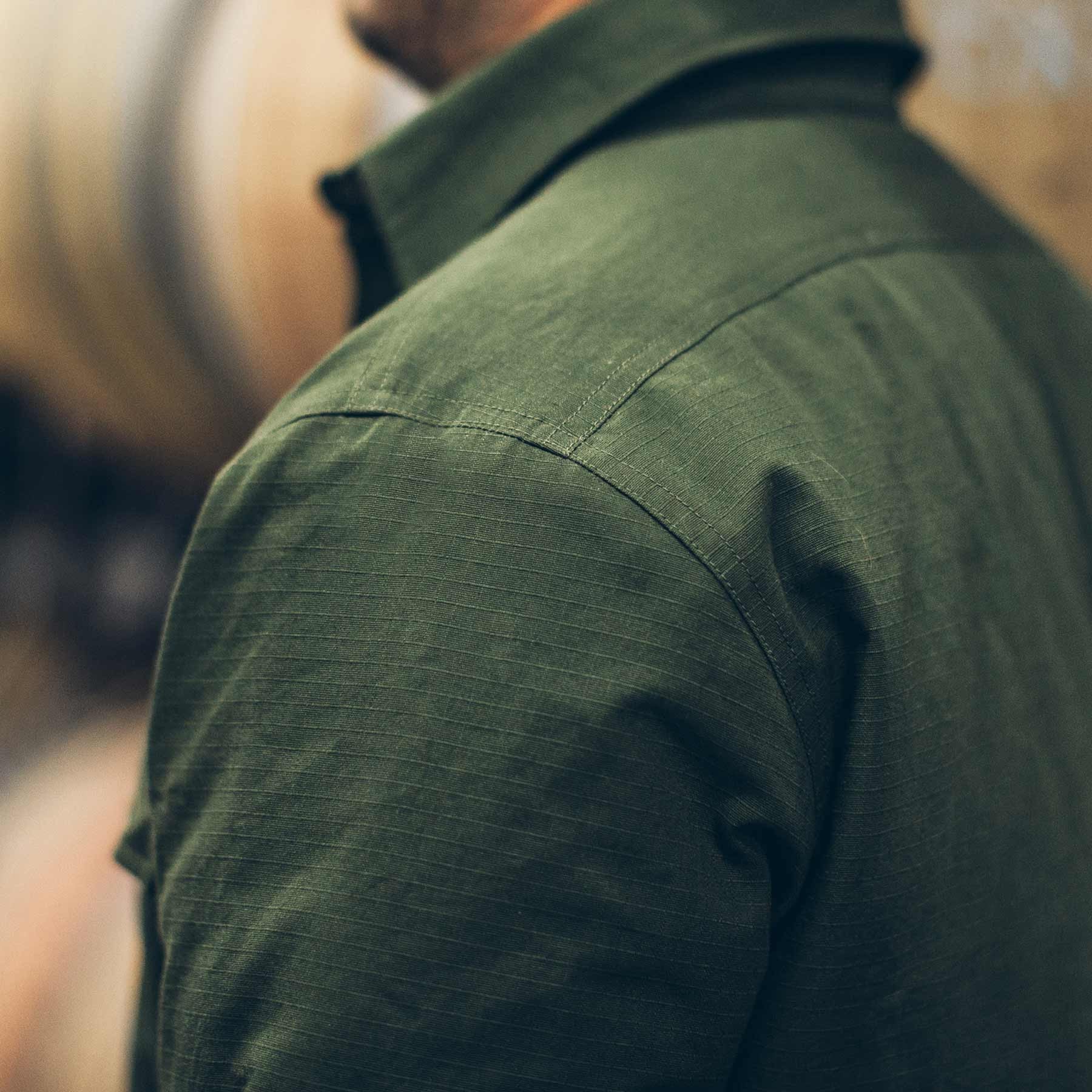 The Chore Jacket in Army Ripstop Canvas - Image 4