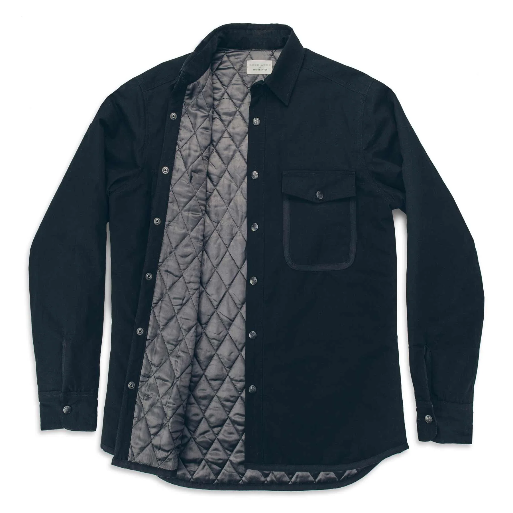 The Chore Jacket in Black Ripstop Canvas - Image 4