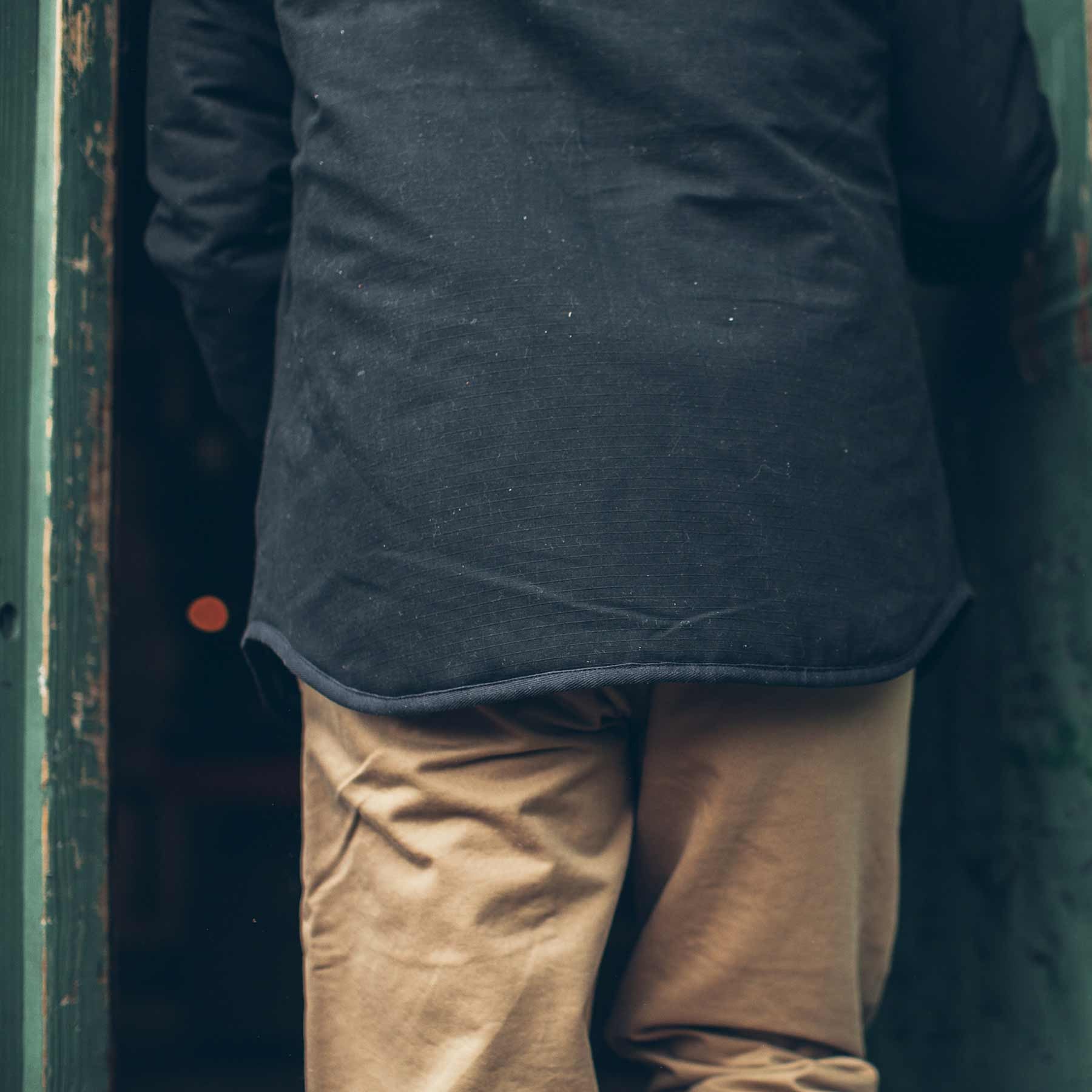 The Chore Jacket in Black Ripstop Canvas - Image 7