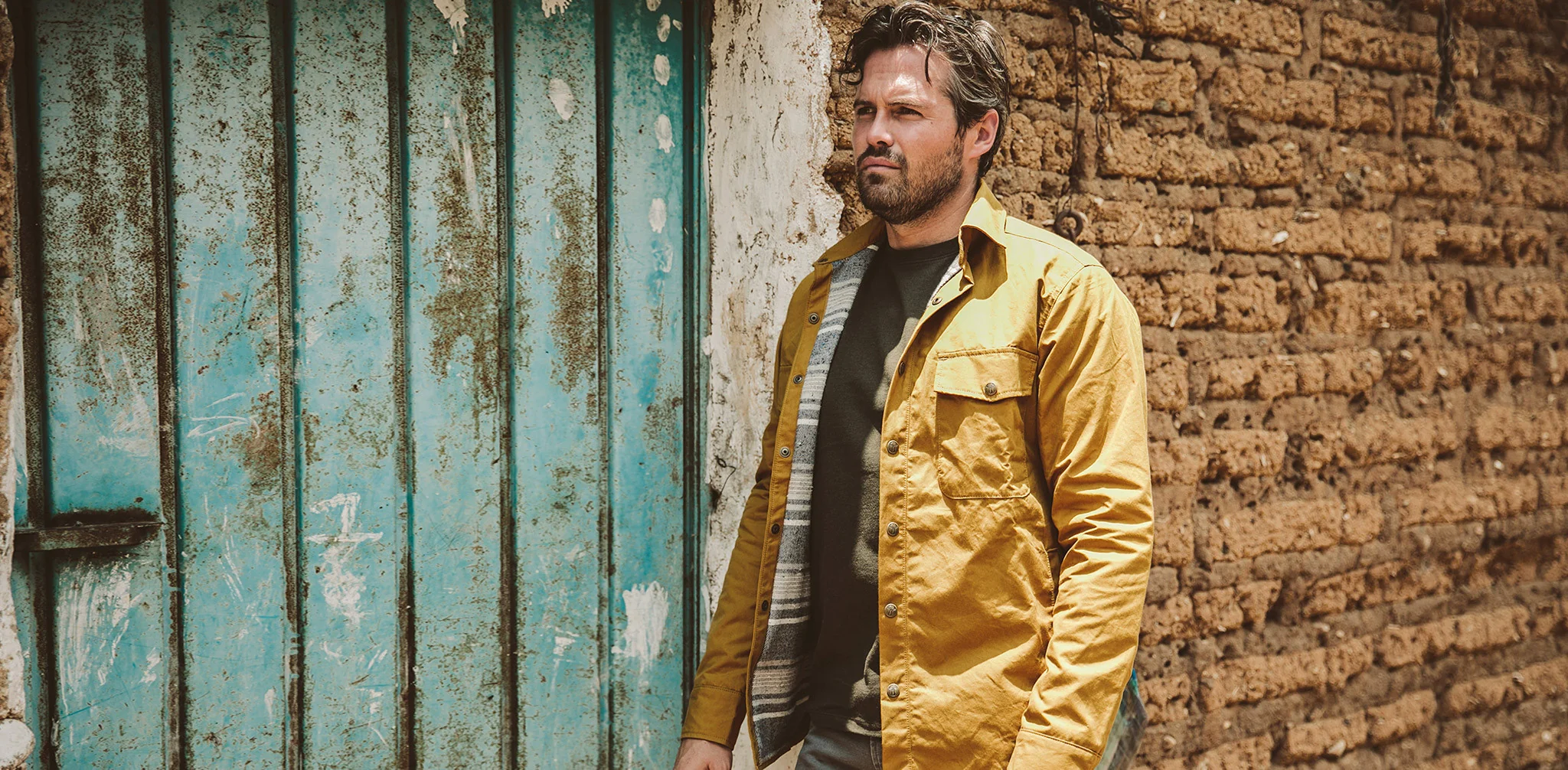 The Chore Jacket in Mustard Dry Wax Canvas - Image 10
