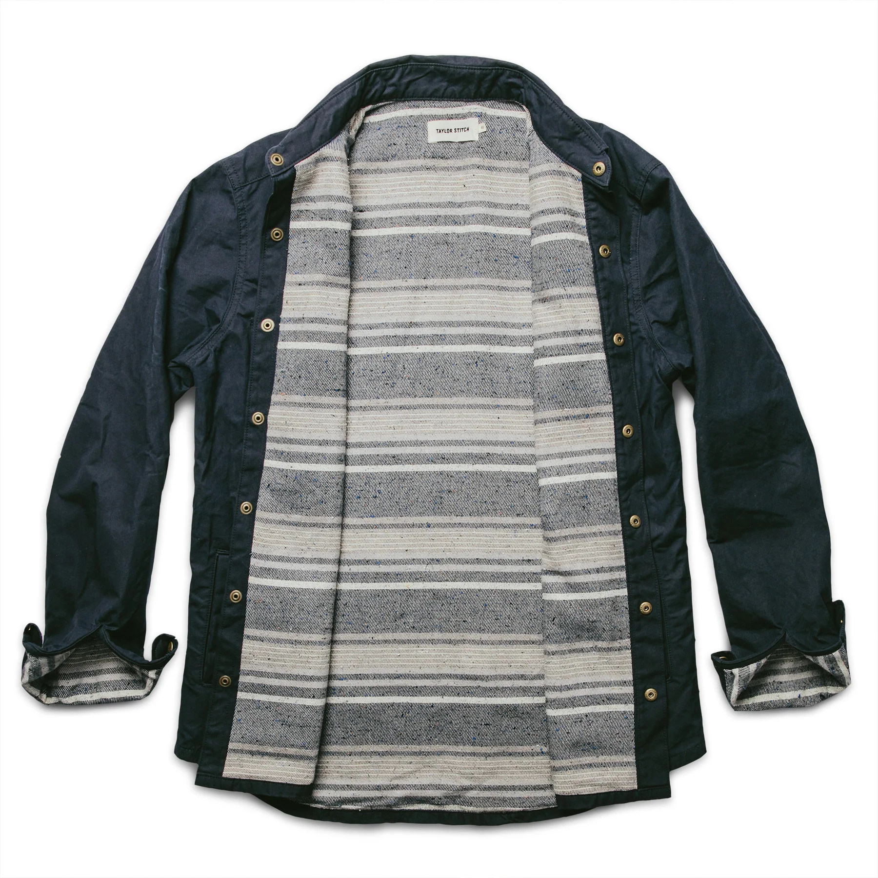 The Chore Jacket in Navy Dry Wax Canvas - Image 9