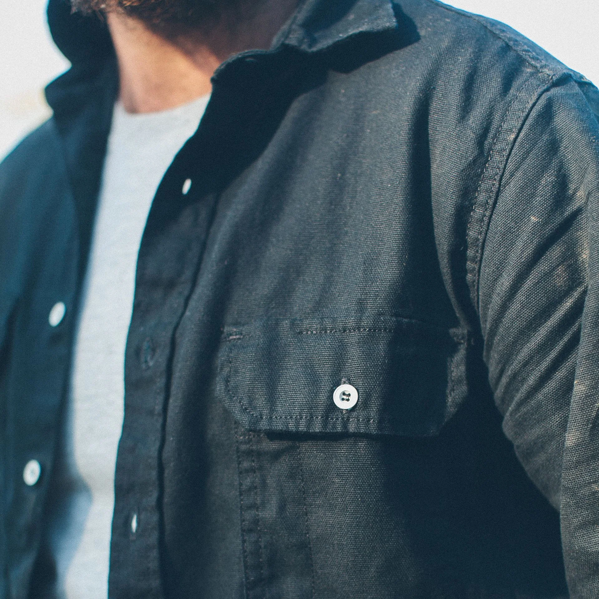 The Chore Shirt in Coal - Image 3