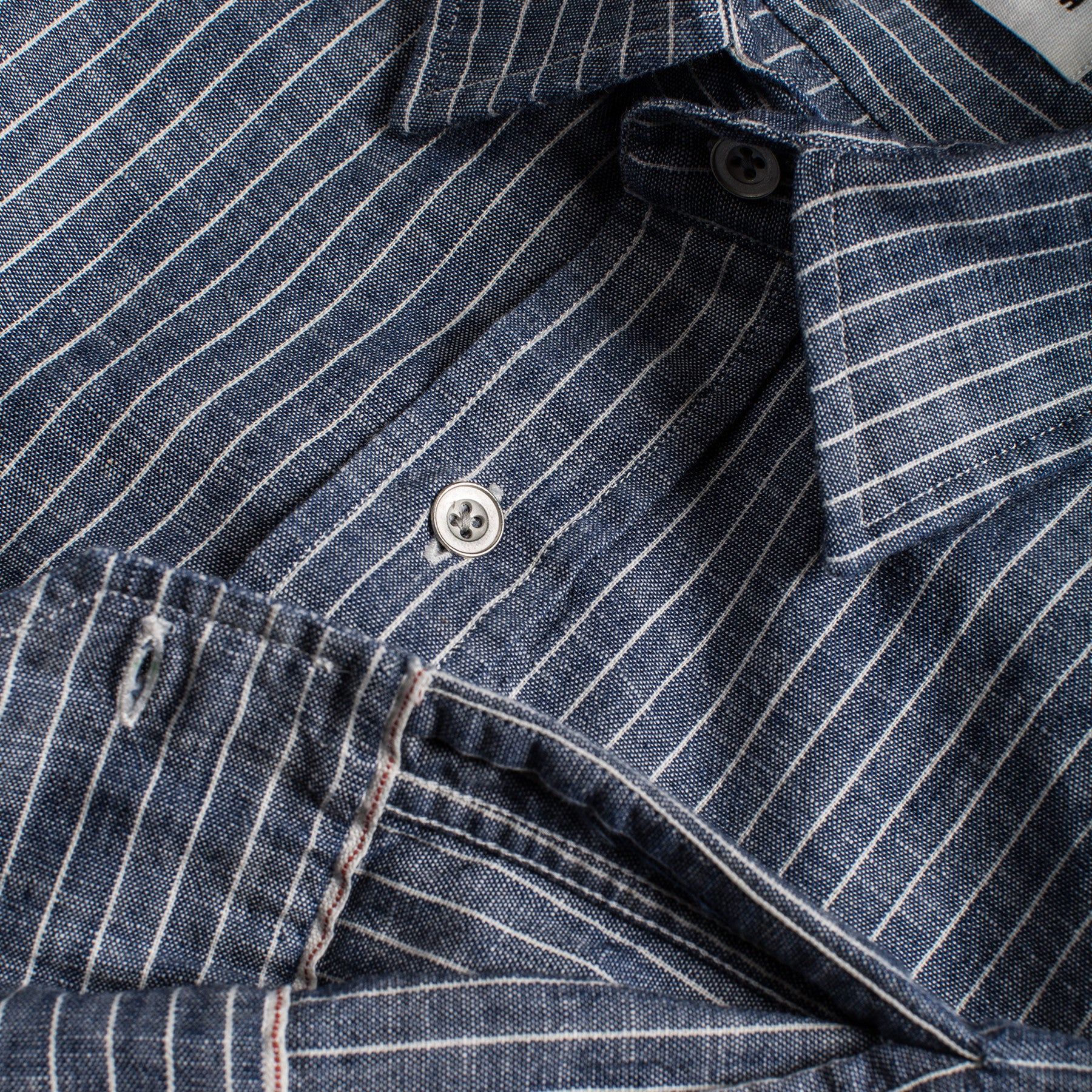 The Chore Shirt in Indigo Striped Chambray - Image 6
