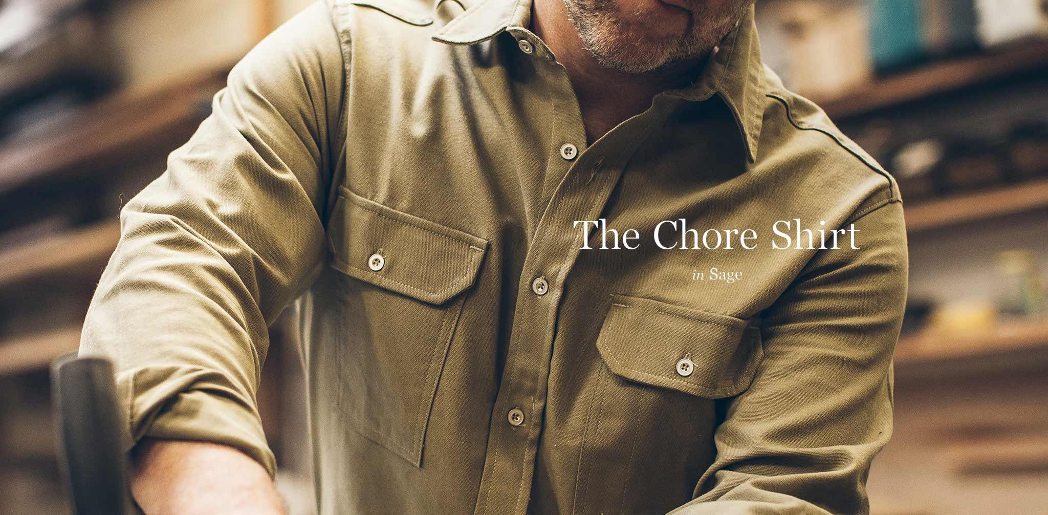 The Chore Shirt in Sage - Image 7