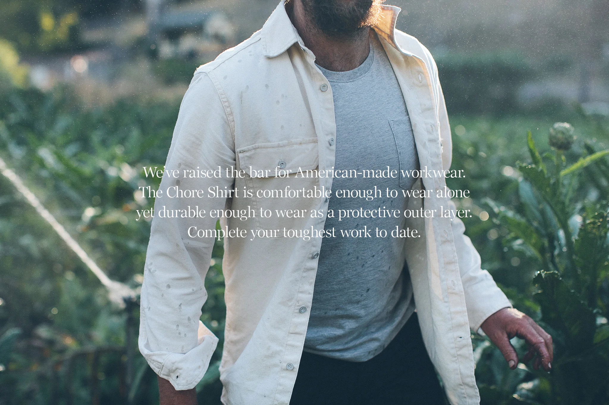 The Chore Shirt in Natural - Image 9