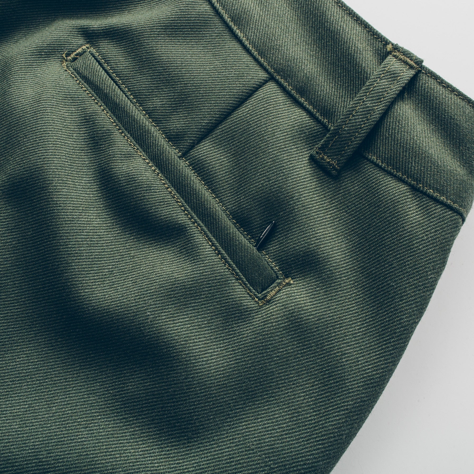 The Civic Chino in Olive Merino 4S - Image 5
