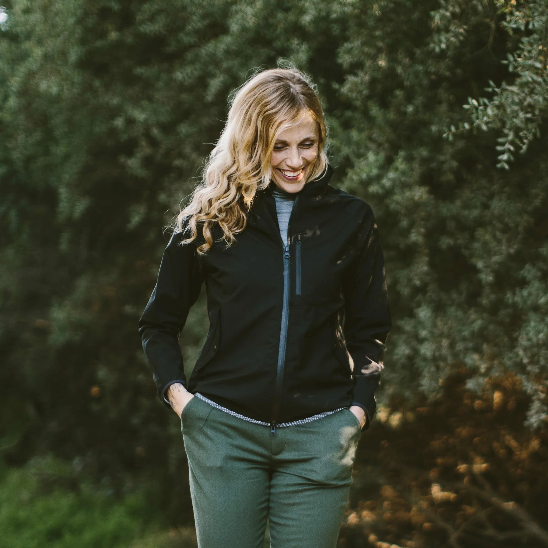 The Civic Jacket in Black MerinoPerform™ - Image 2