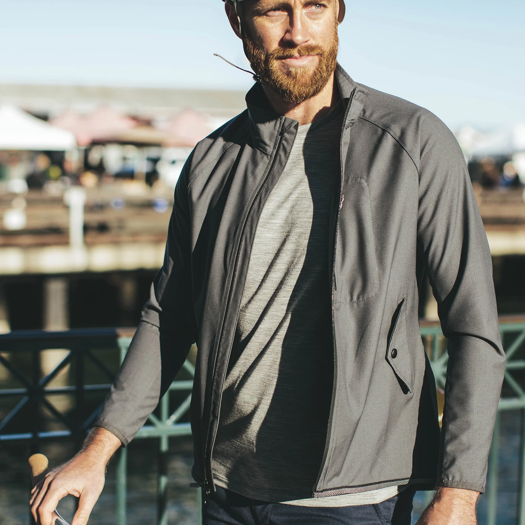 The Alvar Jacket in Steel - Image 2