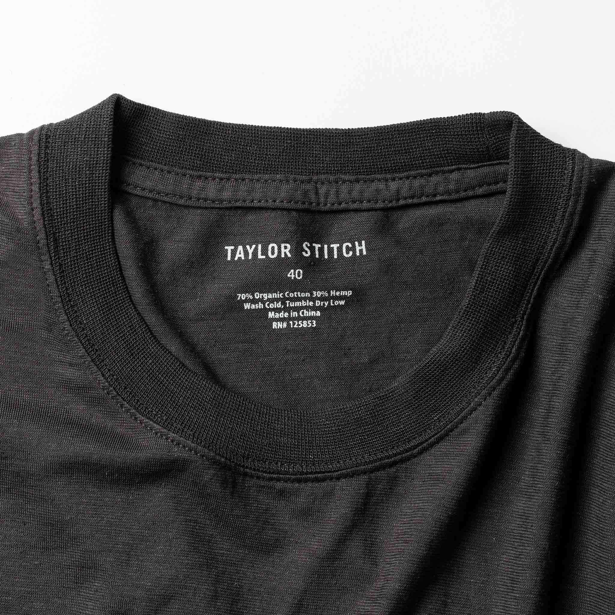 The Cotton Hemp Tee in Charcoal - Image 7