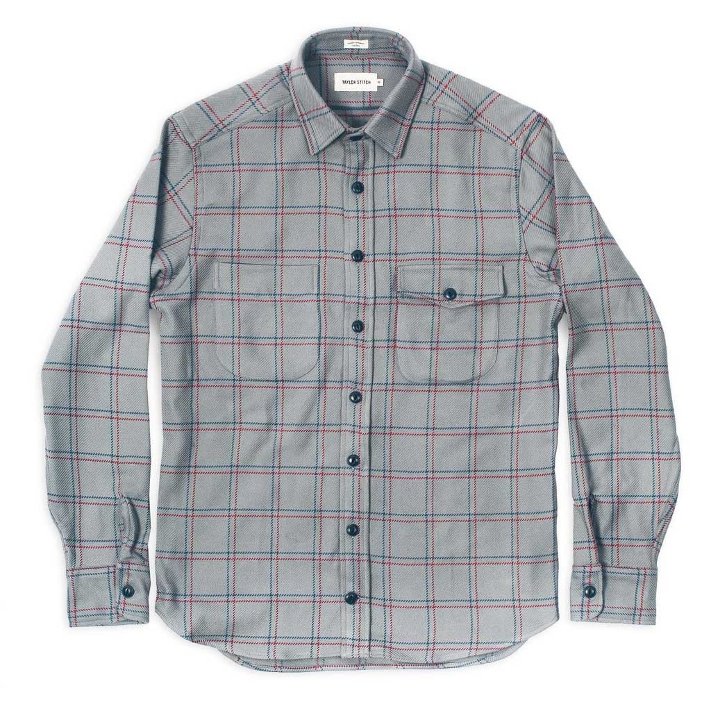 The Crater Shirt in Ash Plaid - Image 3