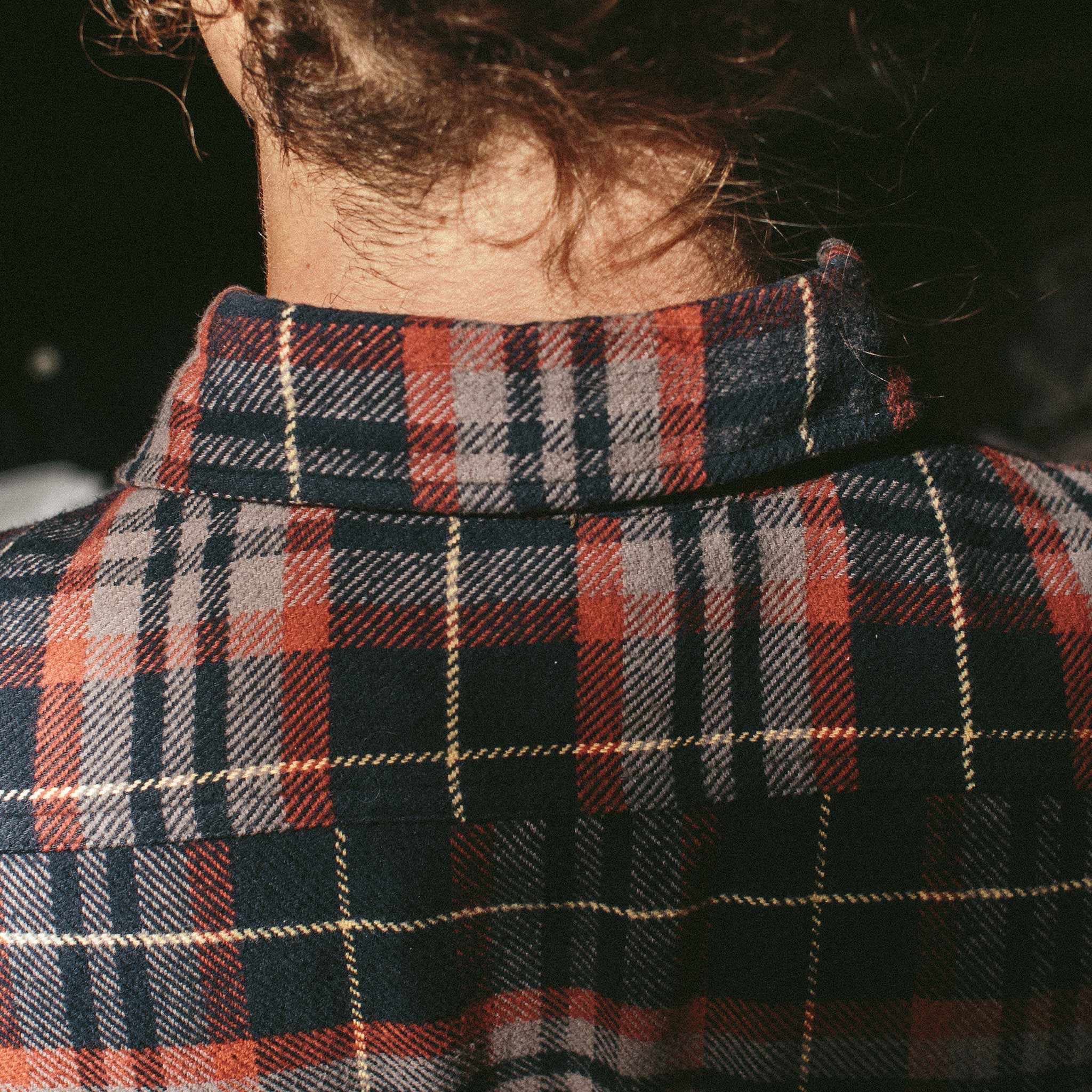 The Crater Shirt in Burgundy Plaid - Image 3