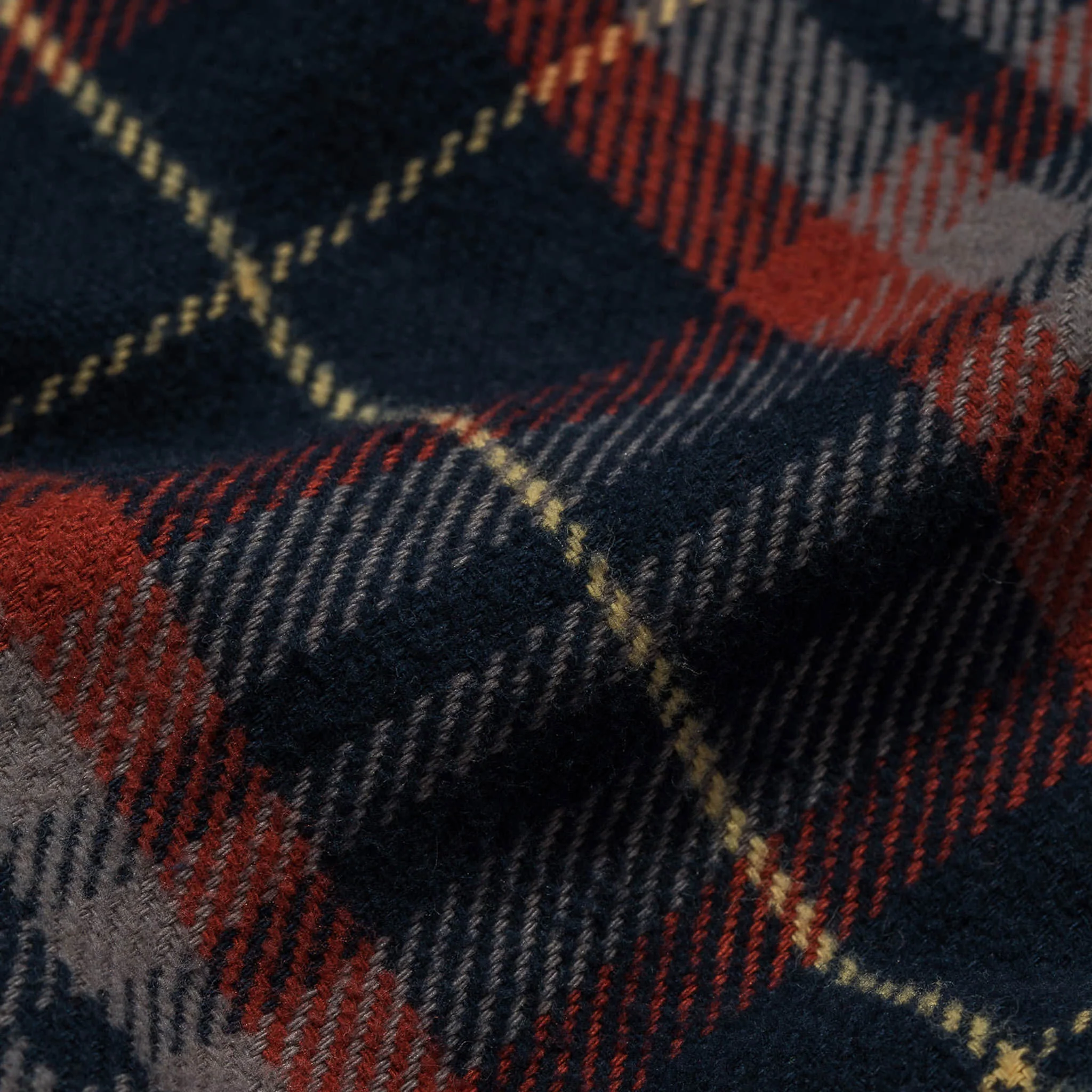 The Crater Shirt in Burgundy Plaid - Image 7
