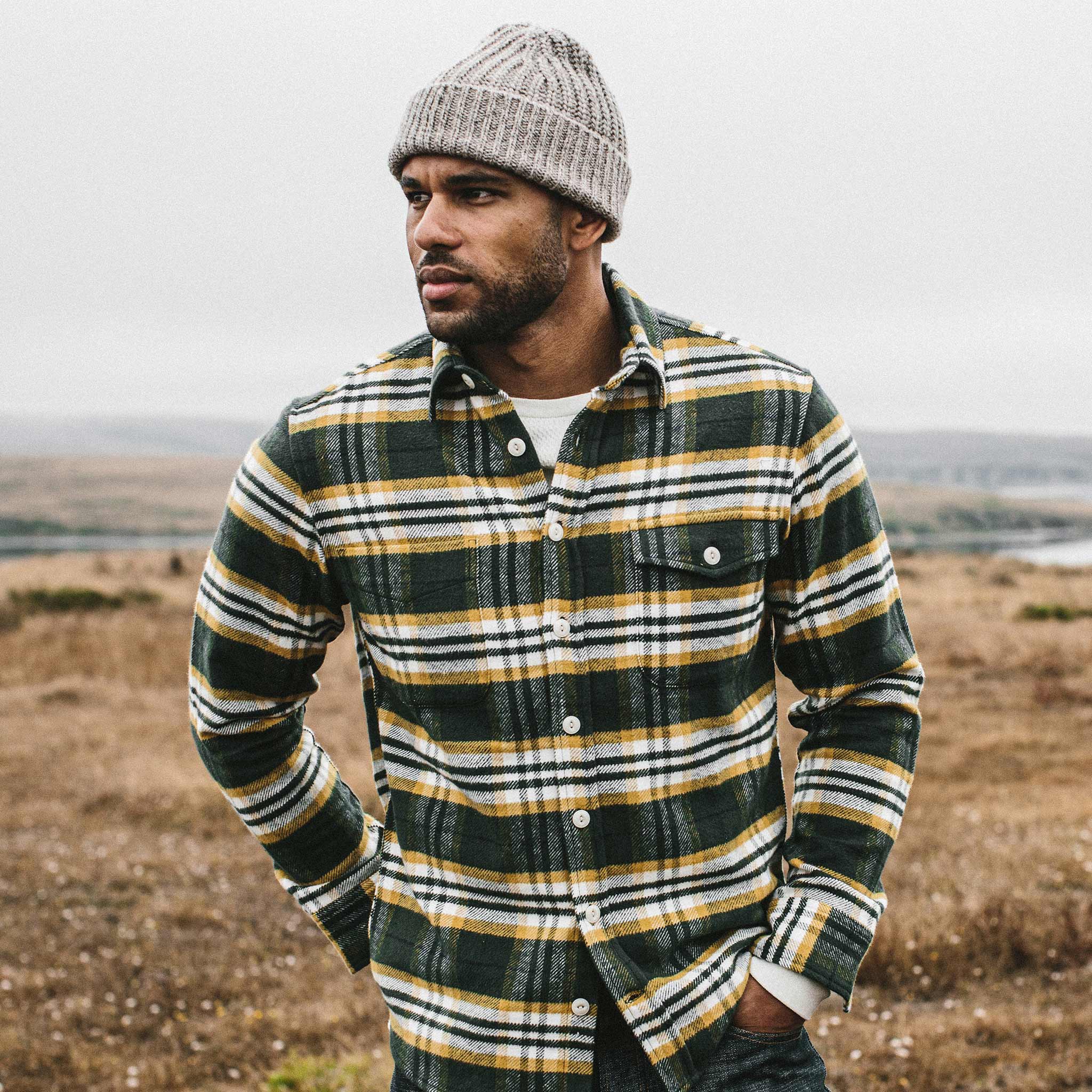 The Crater Shirt in Green Plaid - Image 2