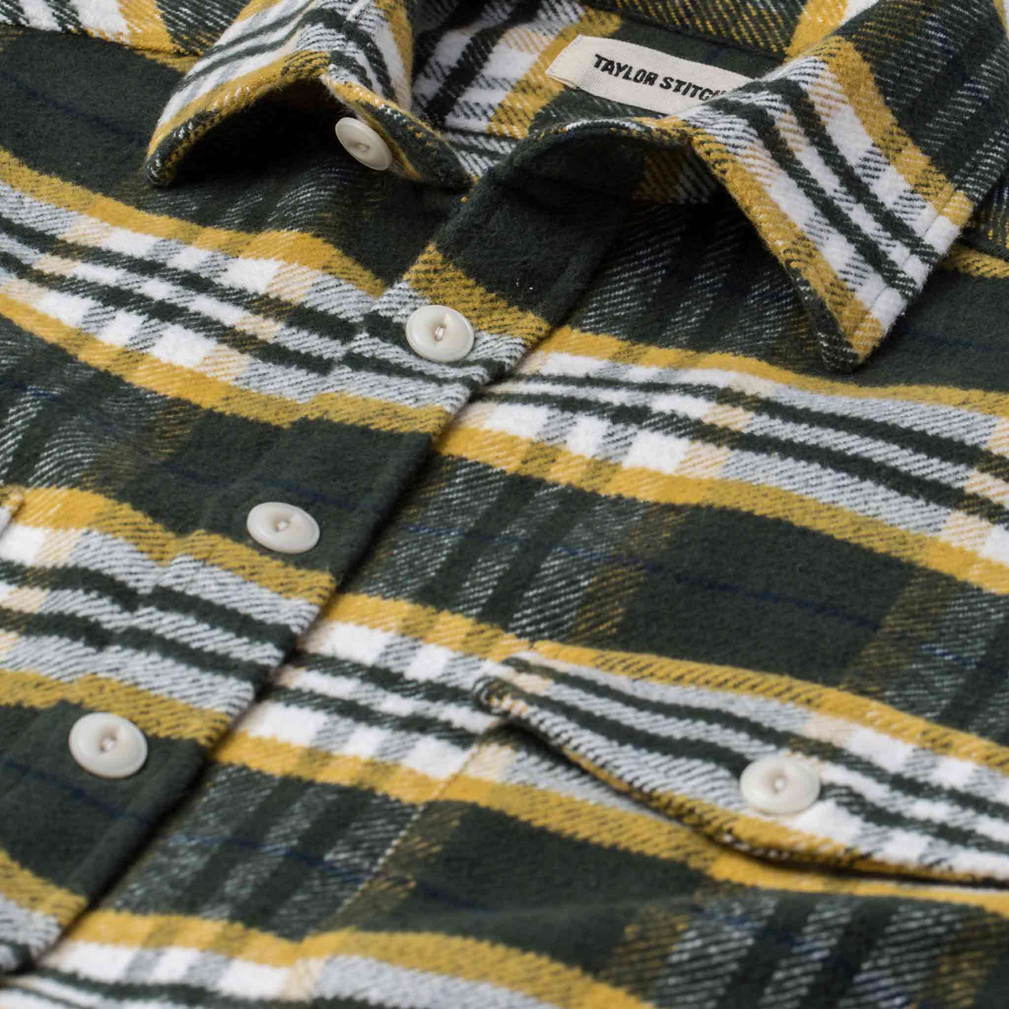 The Crater Shirt in Green Plaid - Image 7