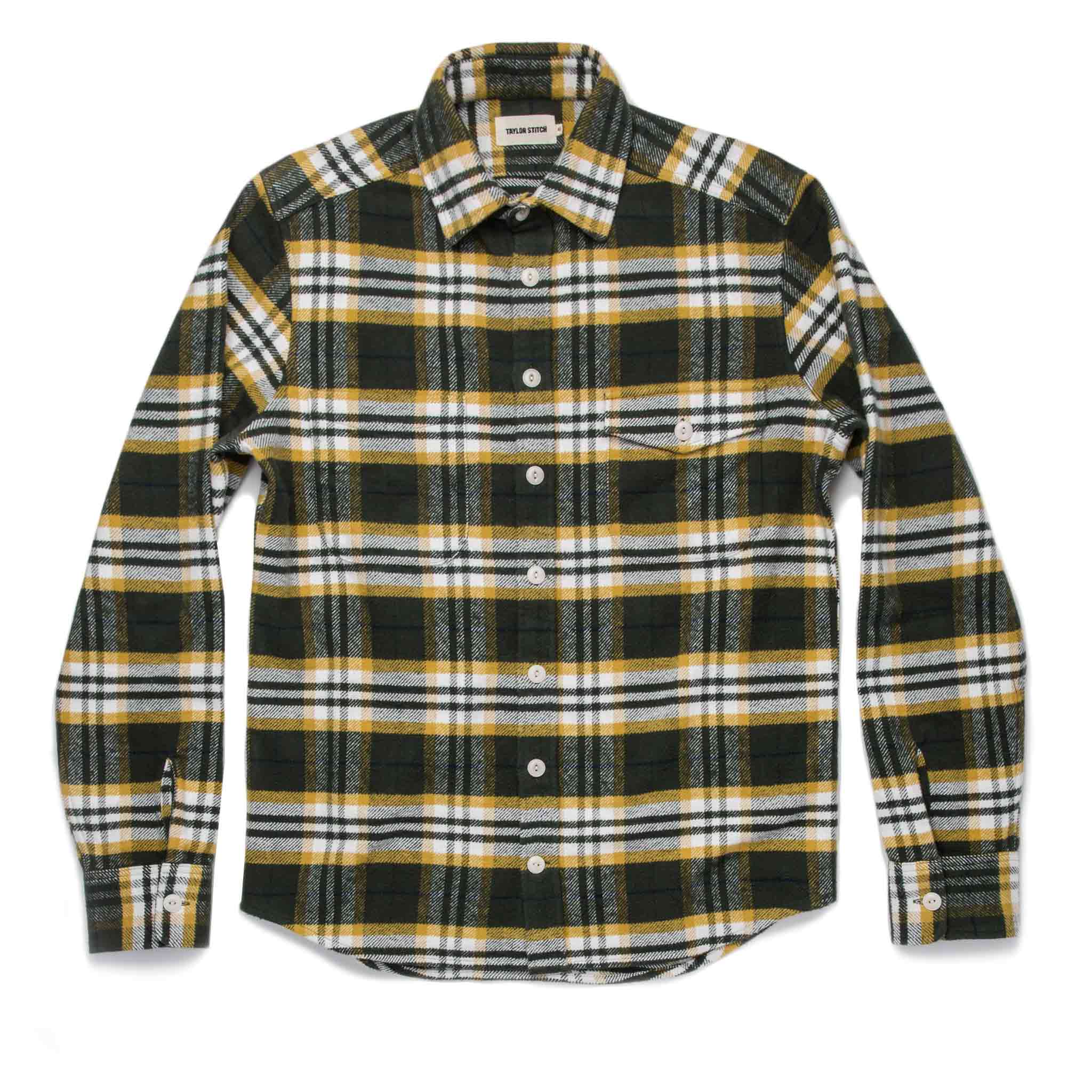 The Crater Shirt in Green Plaid - Image 9