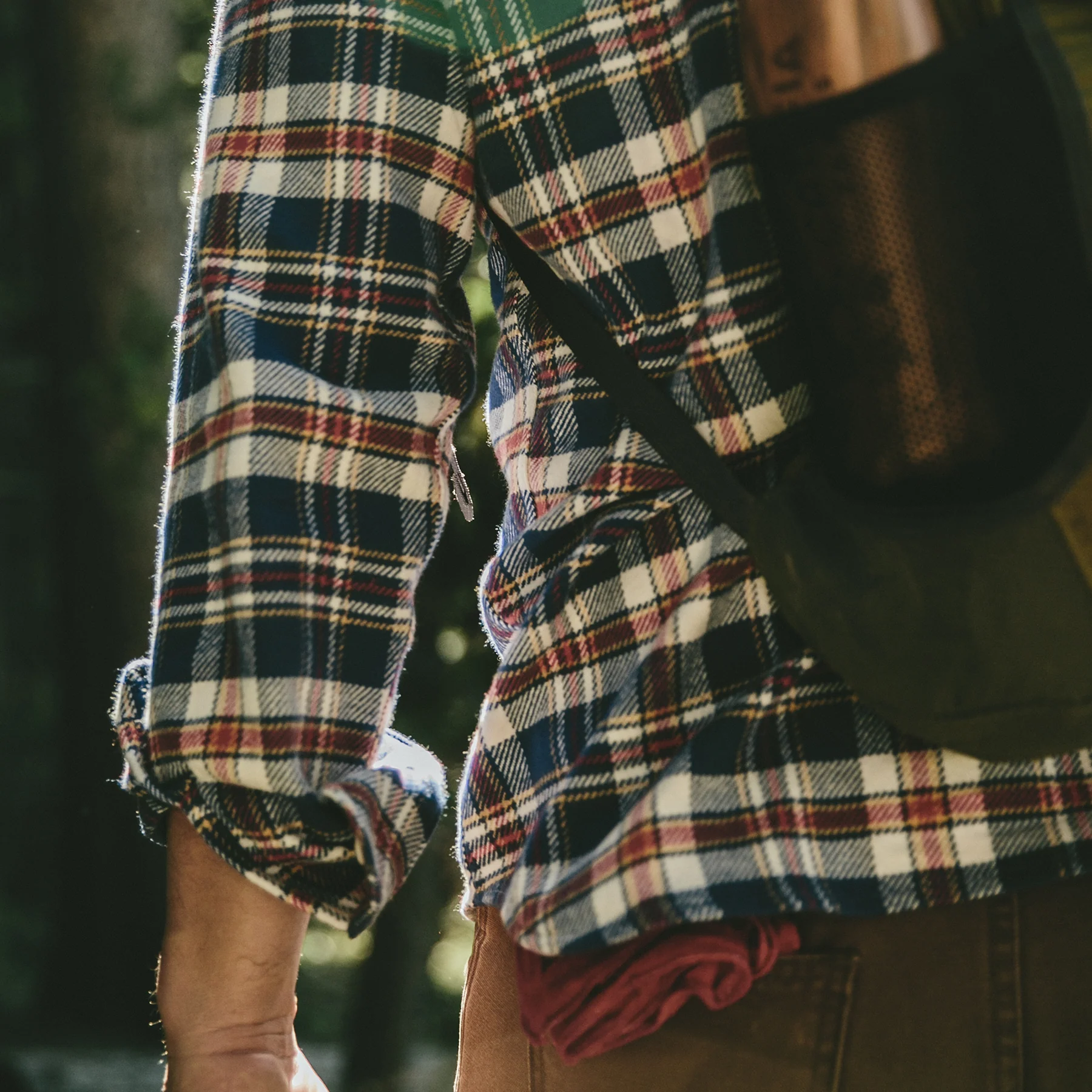 The Crater Shirt in Navy Plaid - Image 5
