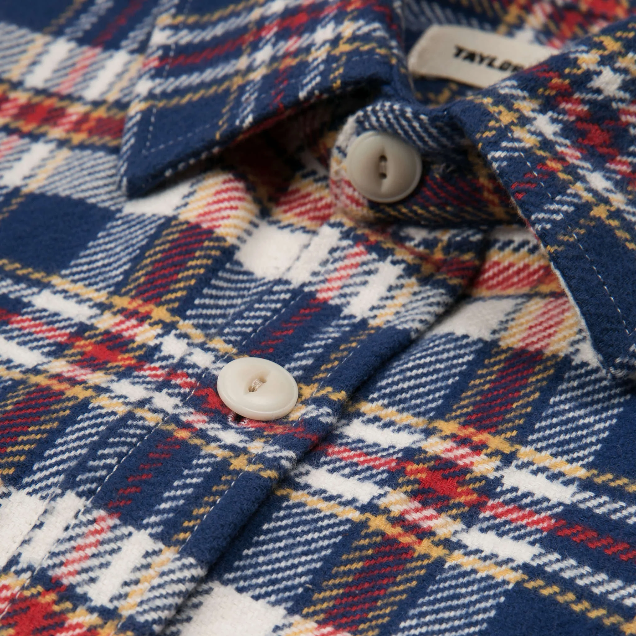 The Crater Shirt in Navy Plaid - Image 6