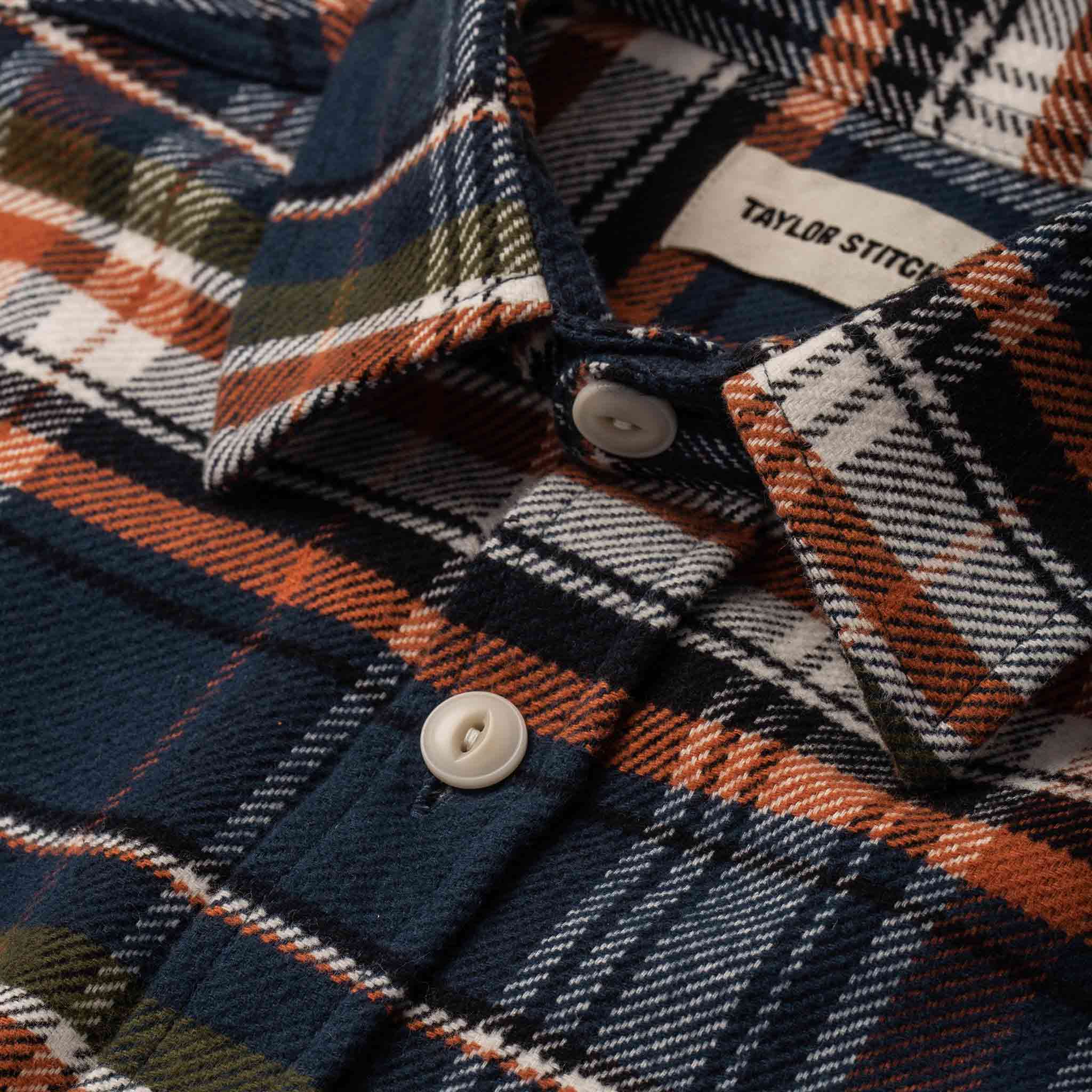 The Crater Shirt in Navy Plaid - Image 6