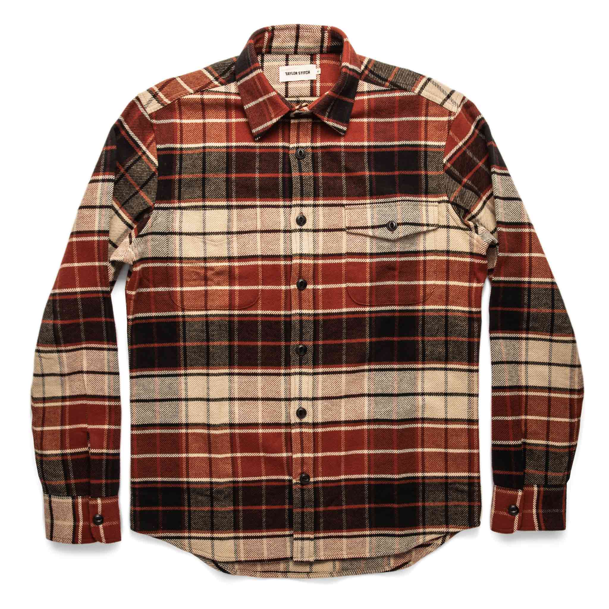 The Crater Shirt in Rust Plaid - Image 10