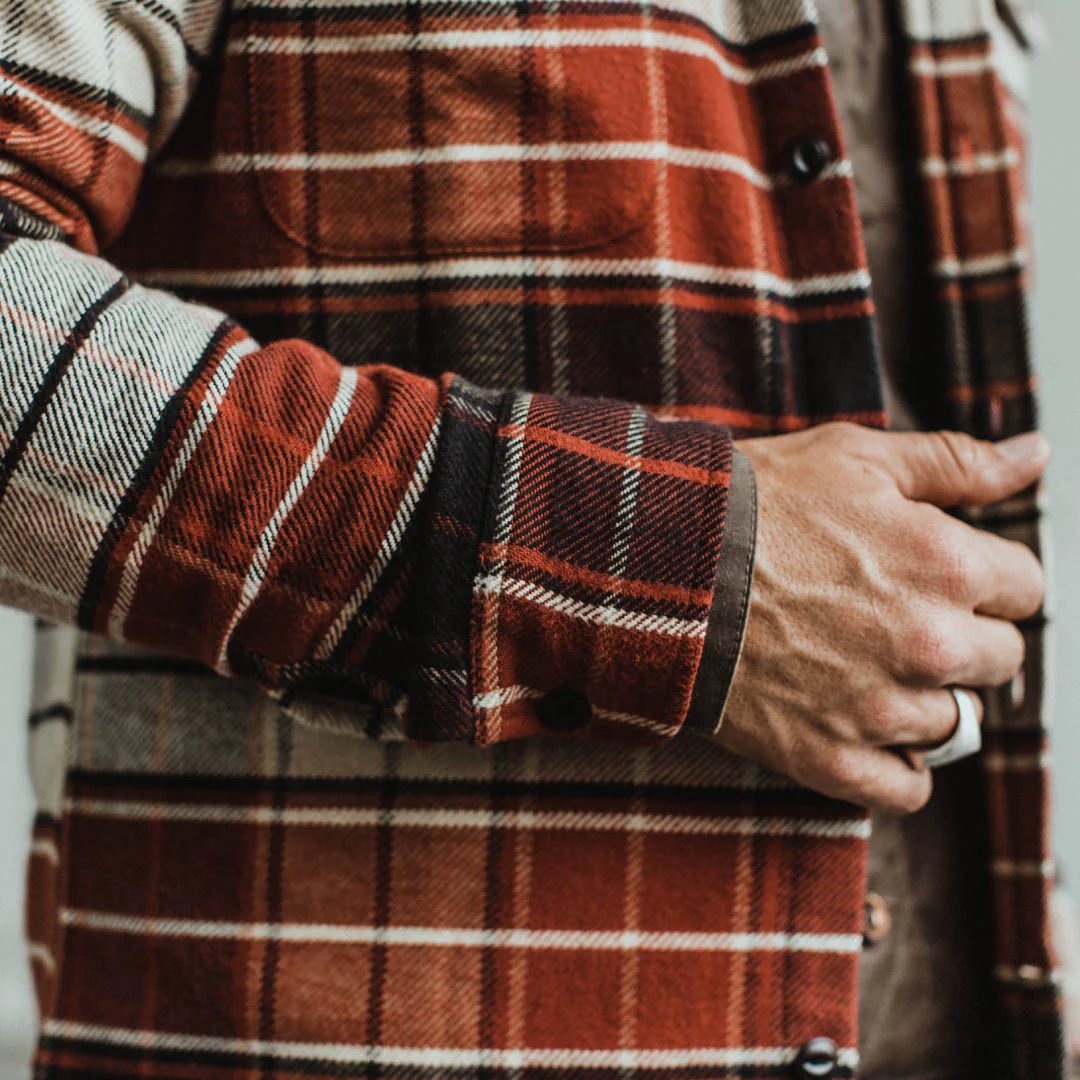 The Crater Shirt in Rust Plaid - Image 4
