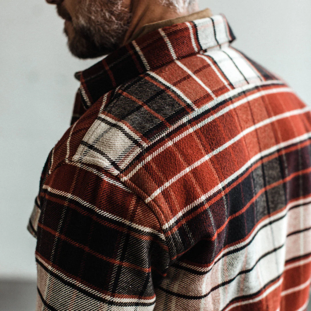The Crater Shirt in Rust Plaid - Image 5