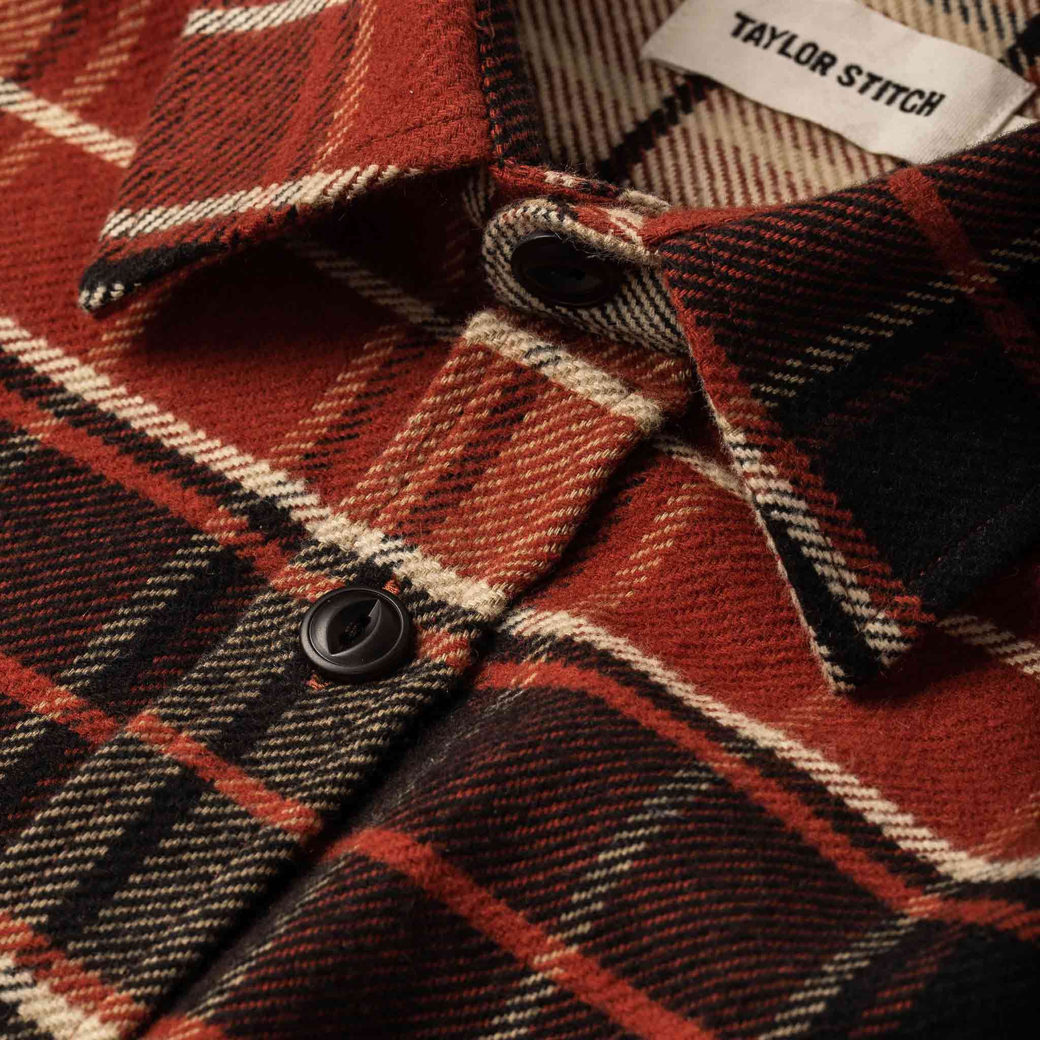 The Crater Shirt in Rust Plaid - Image 7