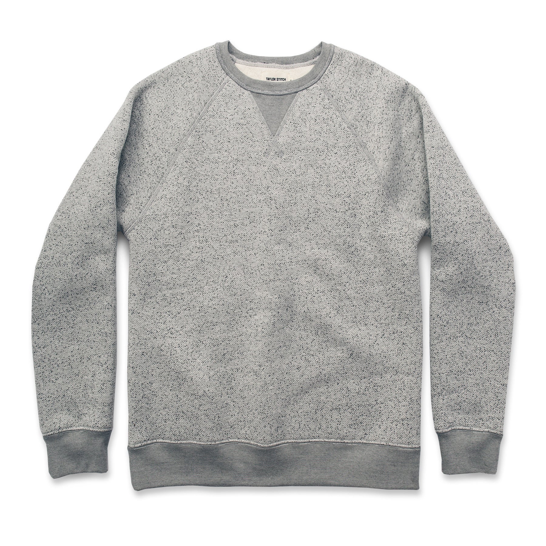 The Crew in White Fleck Fleece