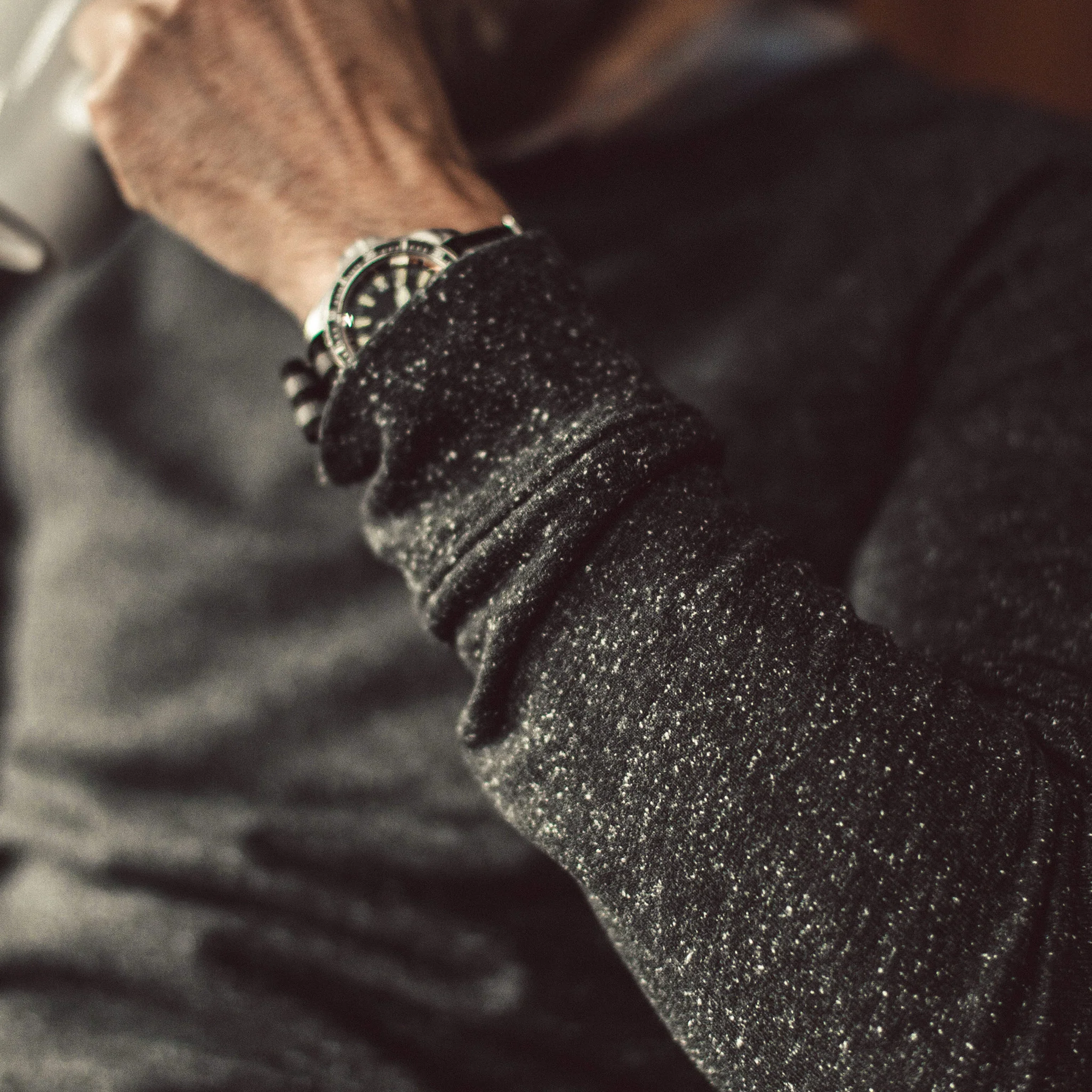 The Crewneck in French Terry Heather Grey - Image 3