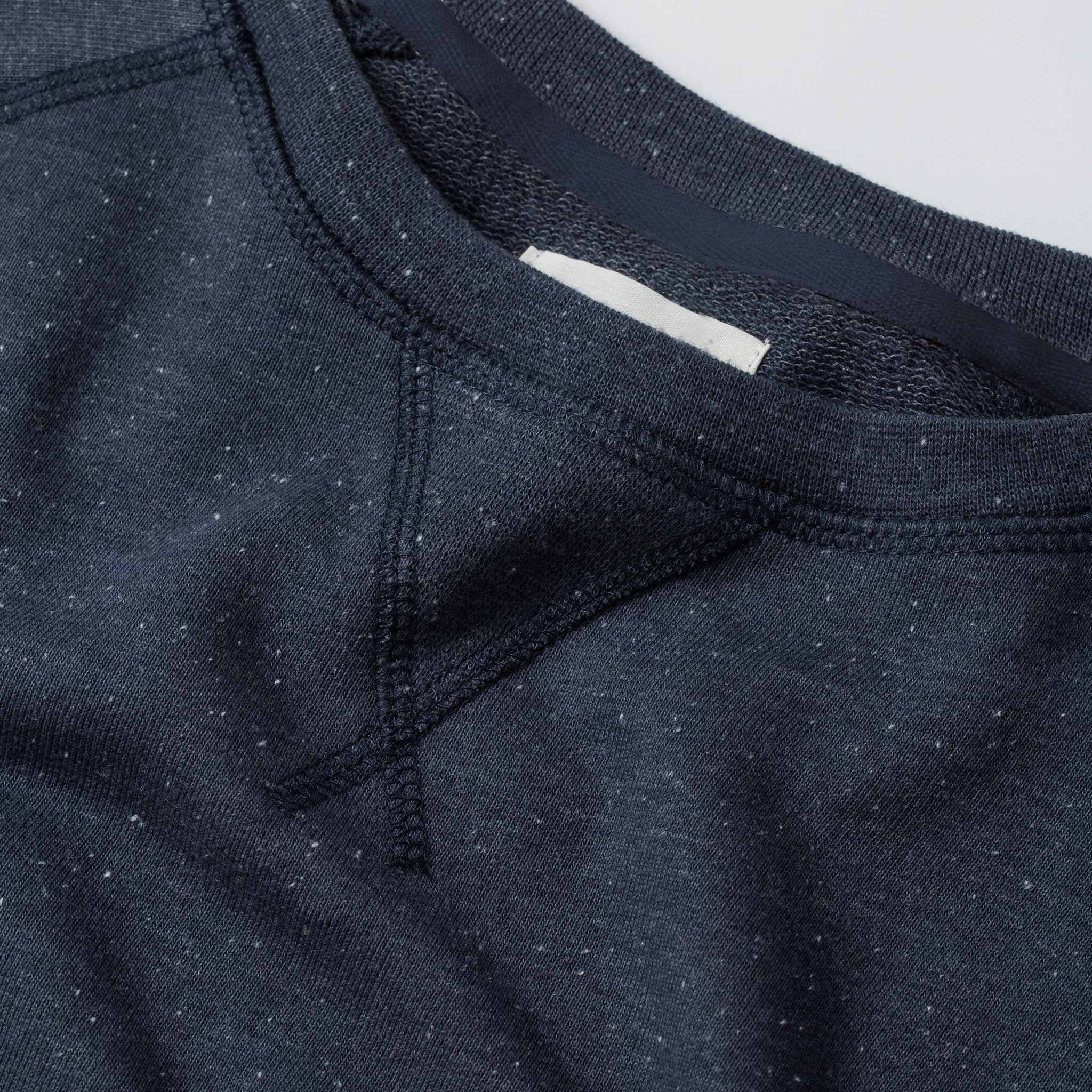 The Crewneck in Navy Donegal Terry - Image 7