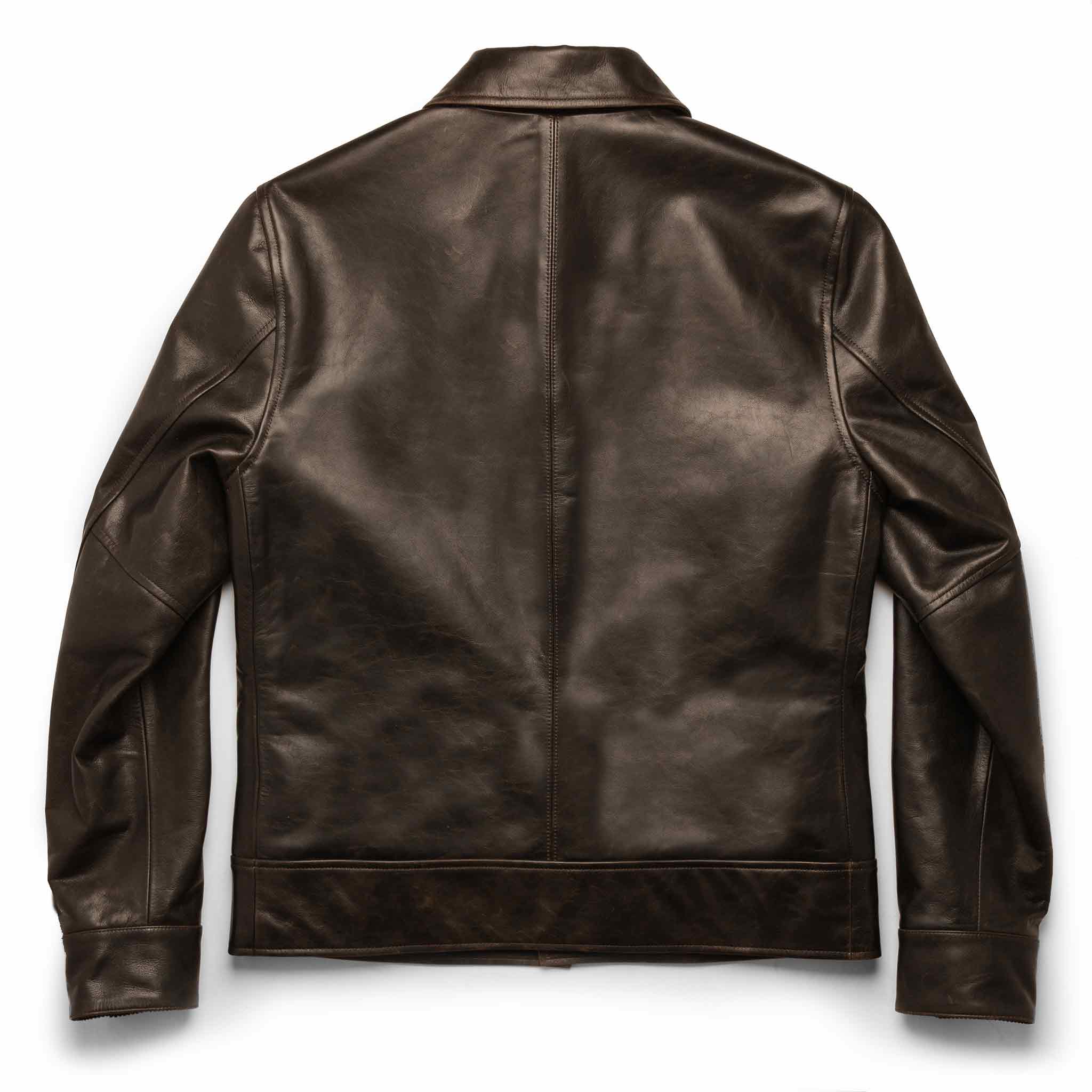 The Cuyama Jacket in Cola Leather - Image 13