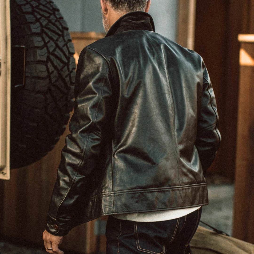The Cuyama Jacket in Cola Leather - Image 6