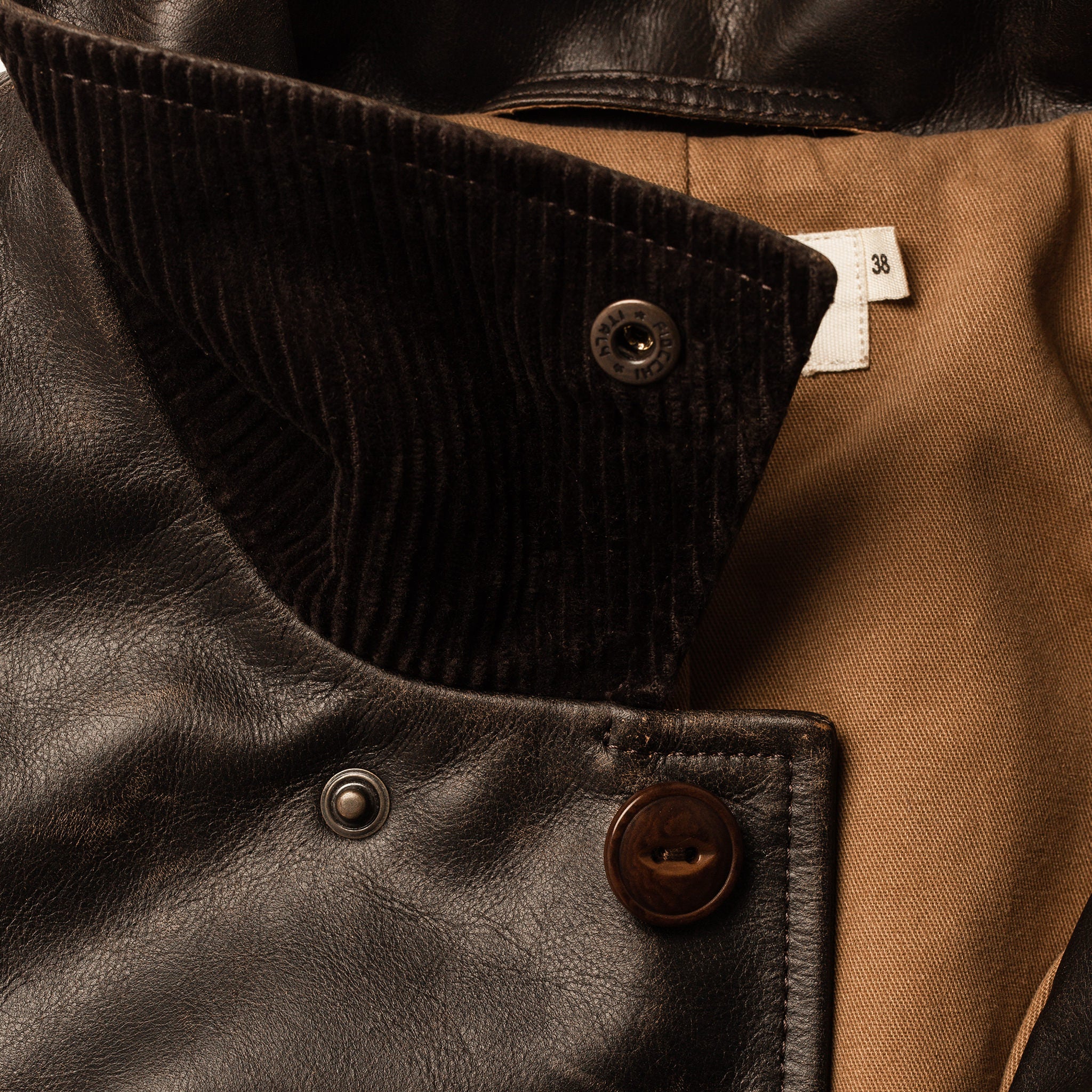 The Cuyama Jacket in Cola Leather - Image 9
