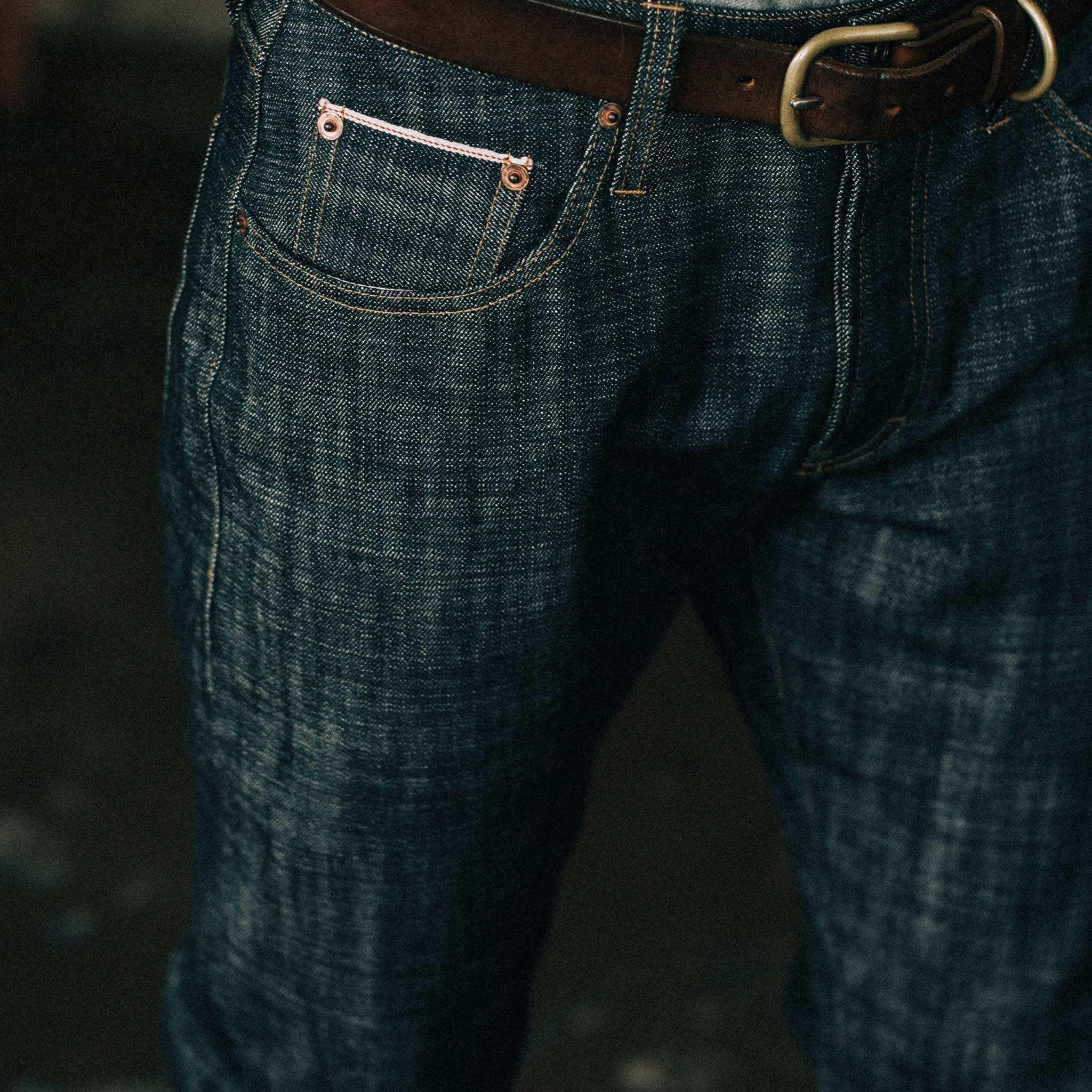 The Democratic Jean in Green Cast Selvage - Image 4