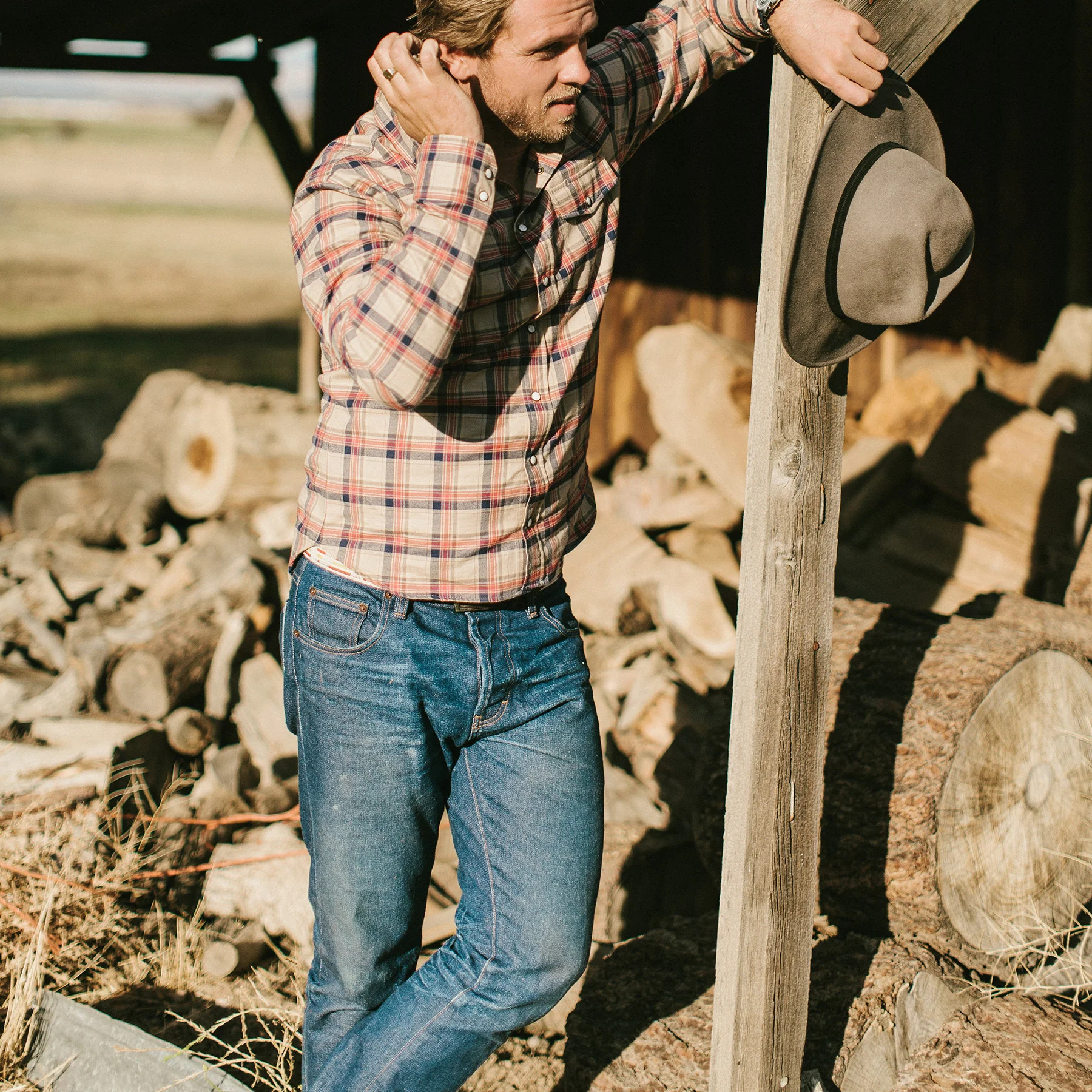 The Democratic Jean in Indigo Broken Twill - Image 5