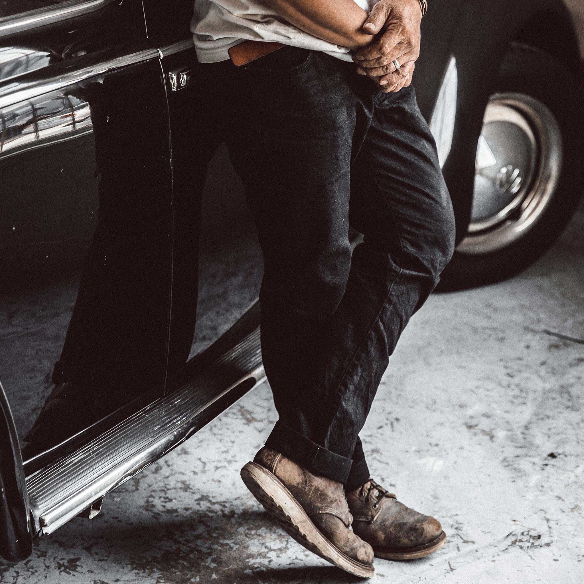 The Democratic Jean in Kuroki Mills Black Selvage - Image 3