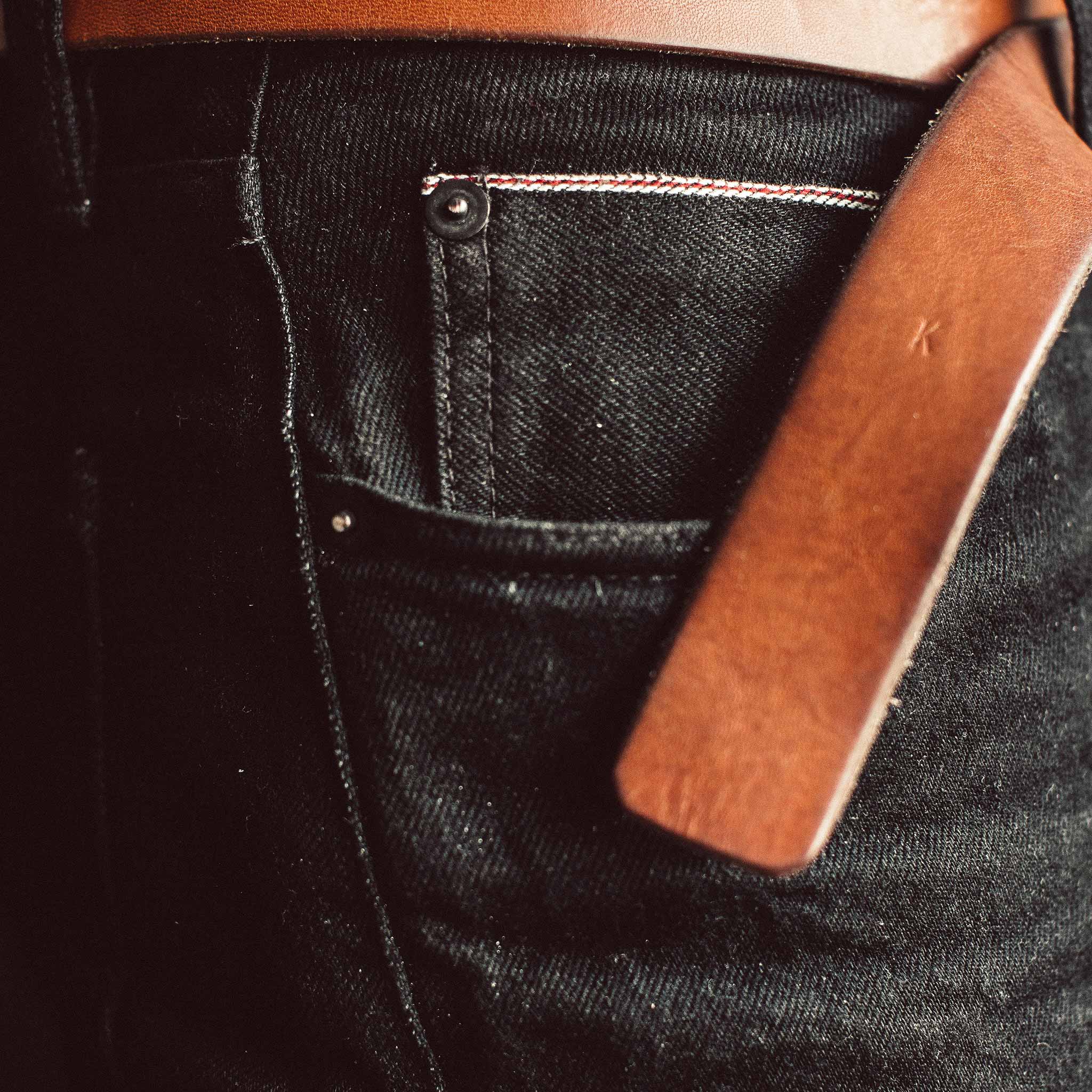 The Democratic Jean in Kuroki Mills Black Selvage - Image 4