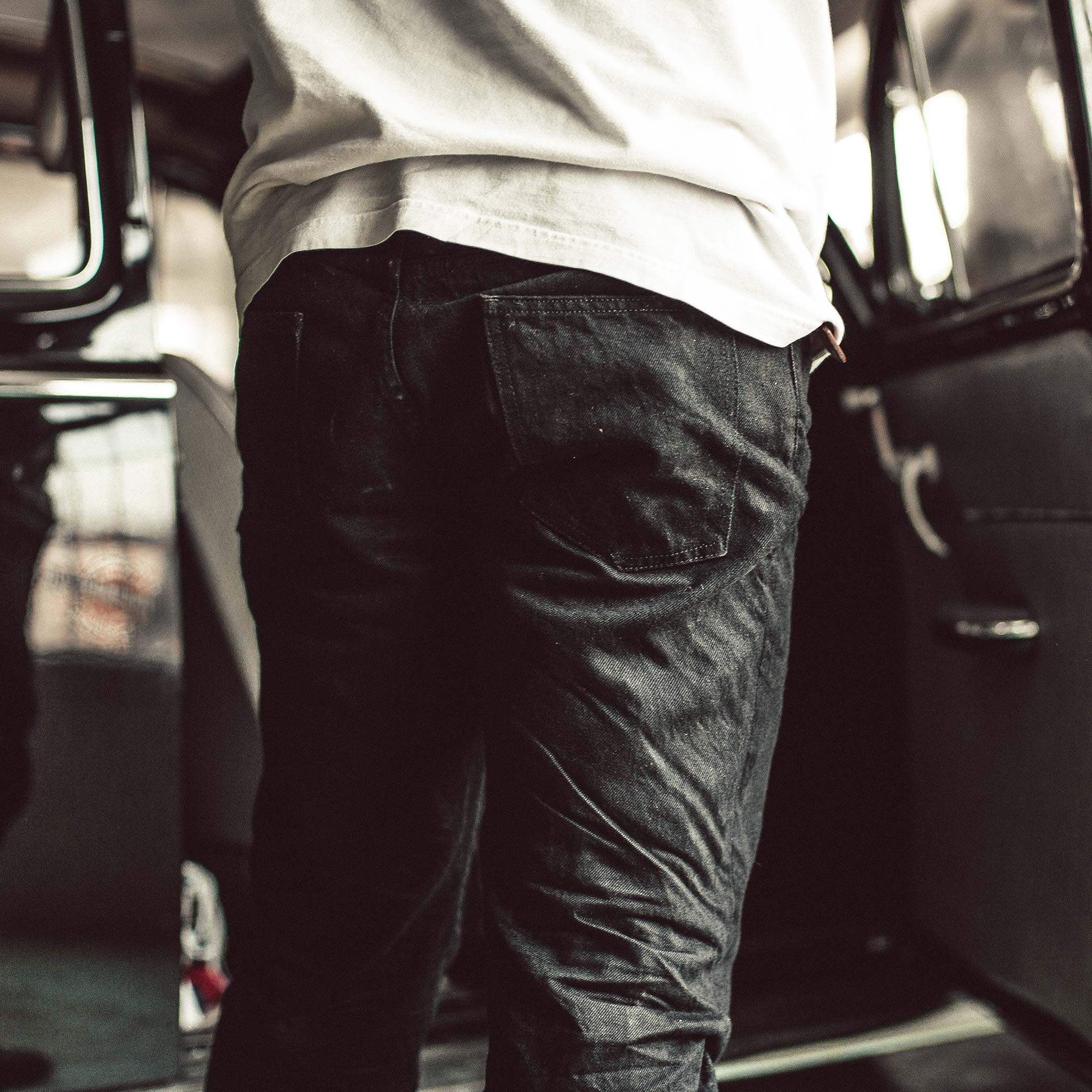 The Democratic Jean in Kuroki Mills Black Selvage - Image 6