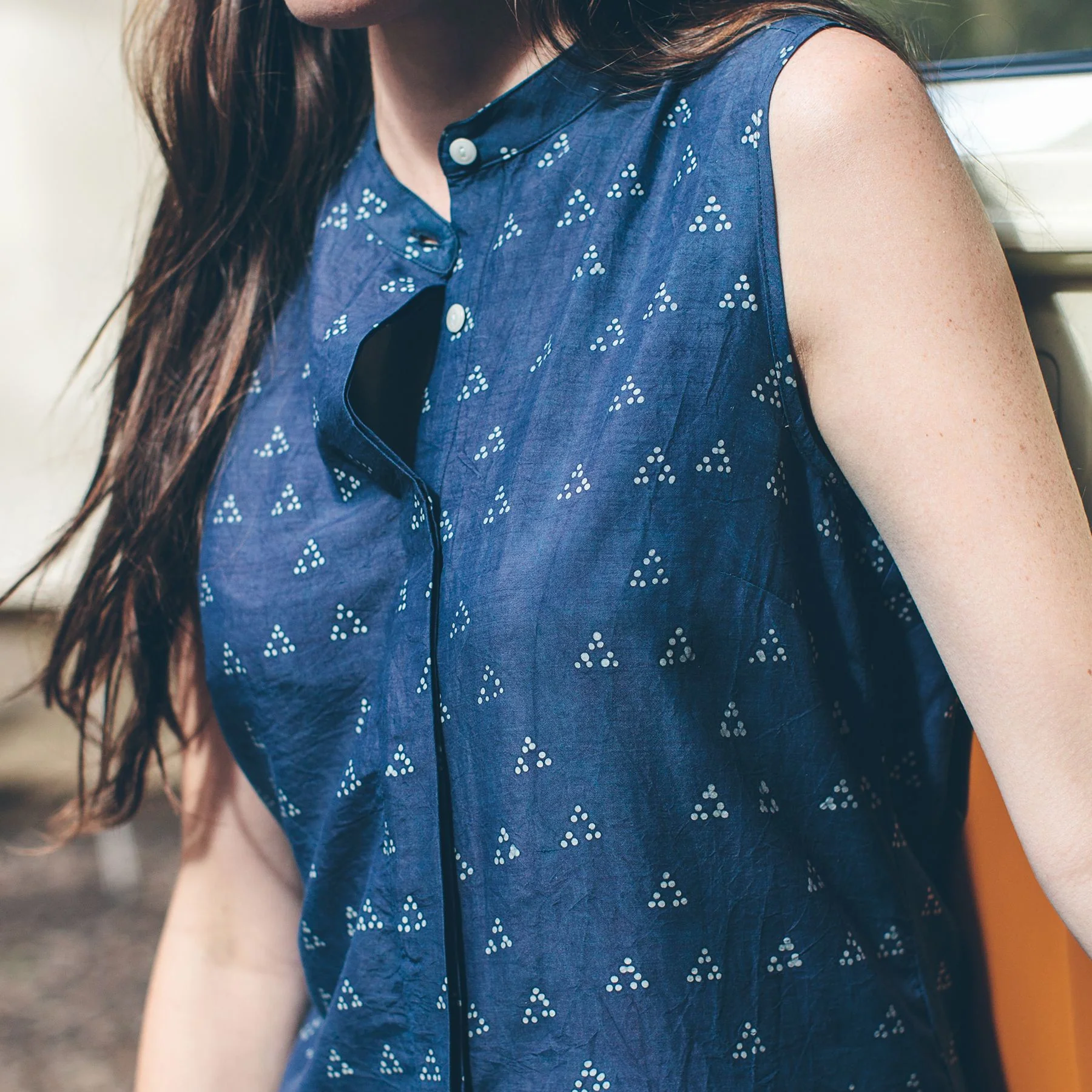The Dillon in Tri Dot Silk Batik - Image 3
