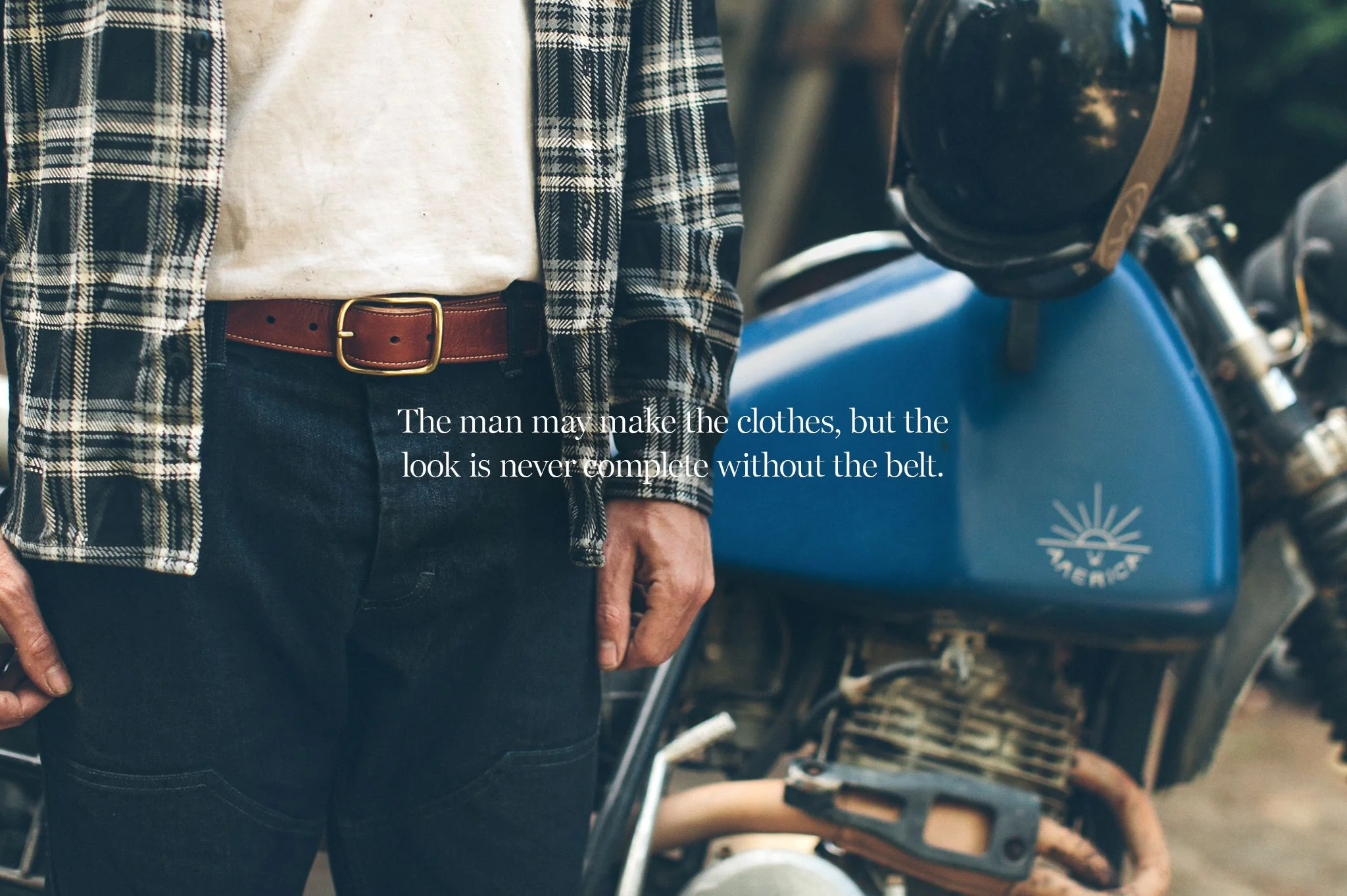 The Double Belt in Whiskey Steerhide - Image 5